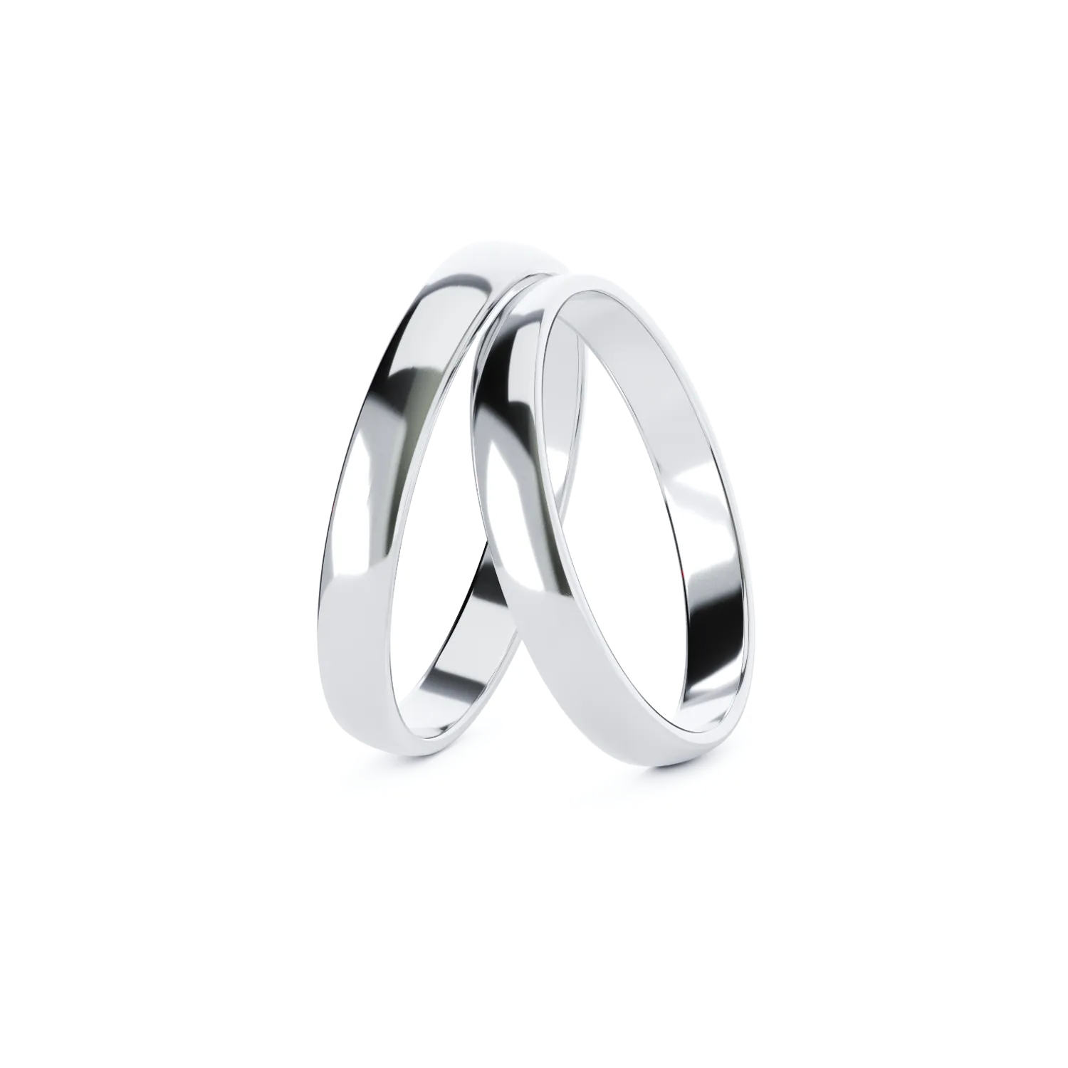 DOME gold wedding ring 3mm