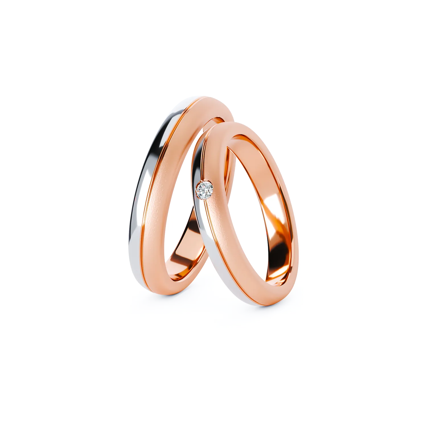 CLEO gold wedding rings