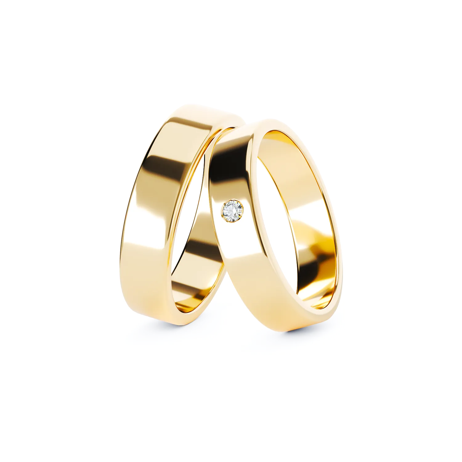 CLAIRE gold wedding rings