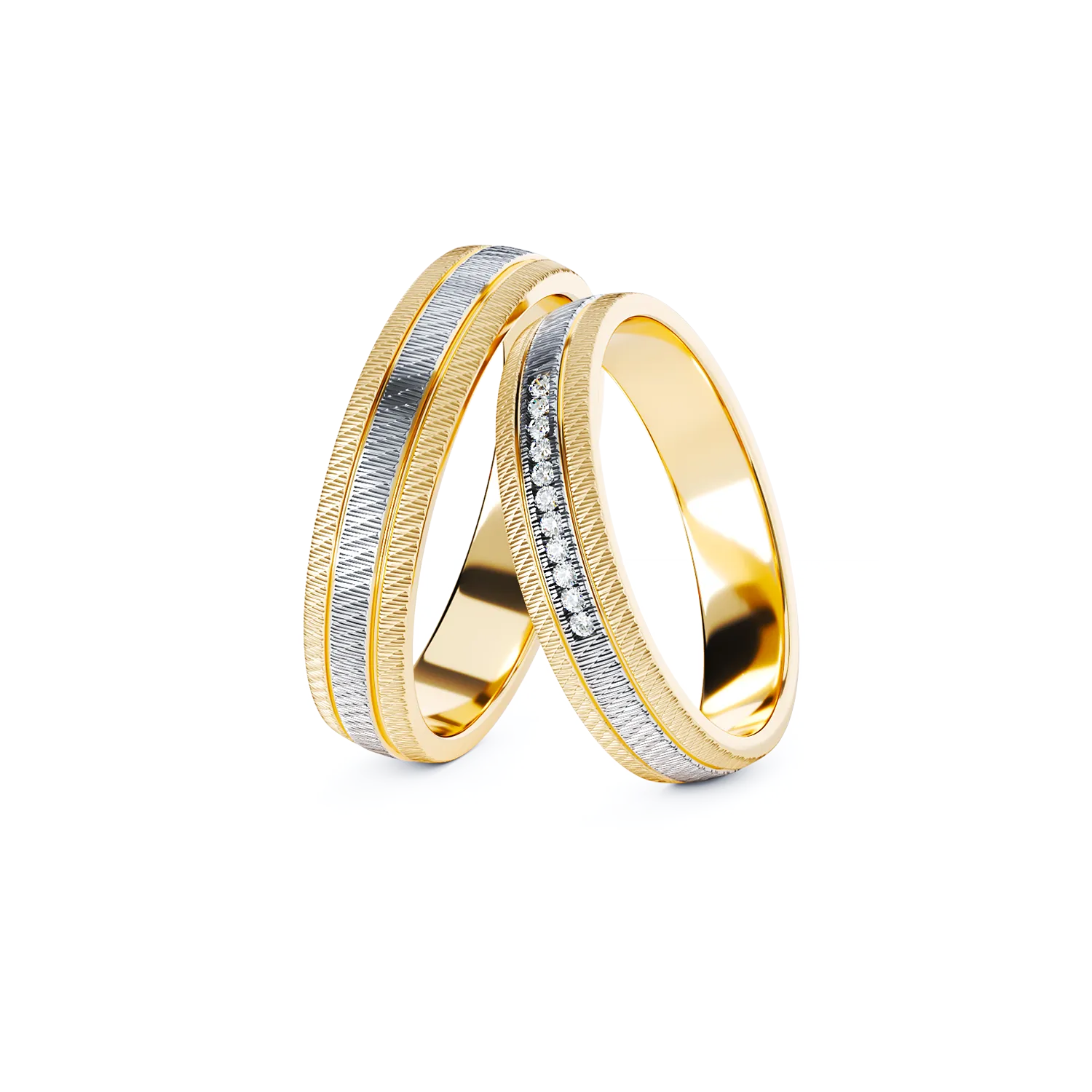 CANDOR gold wedding ring