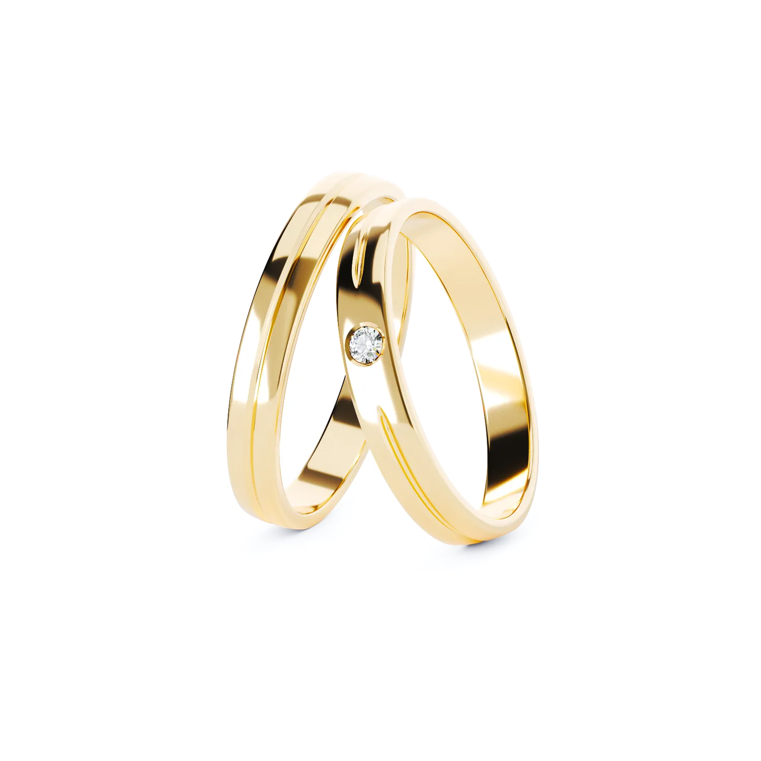 CELESTE gold wedding ring