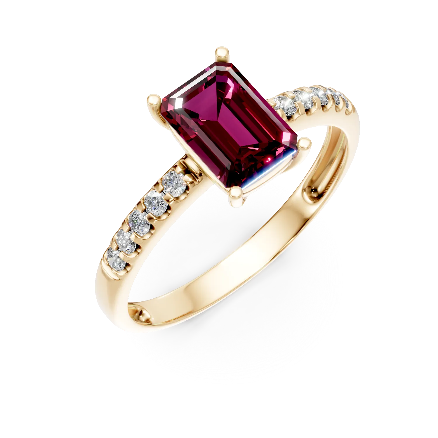 Yellow gold ring