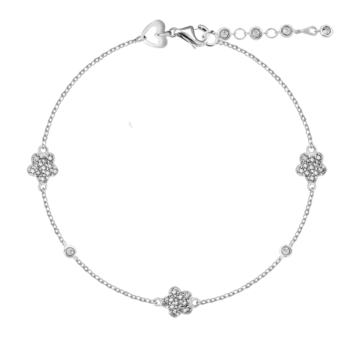 14K white gold bracelet