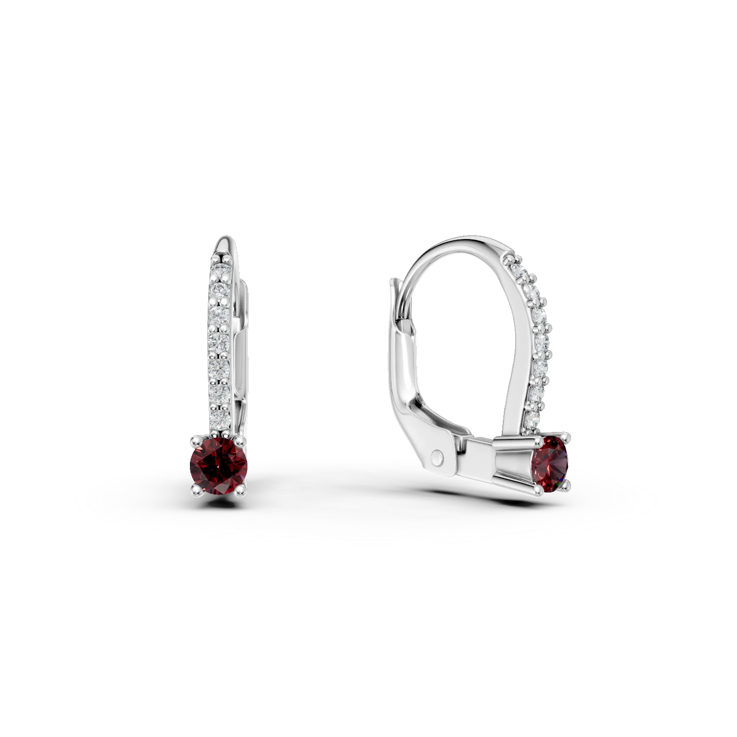 Cercei pentru copii din aur alb