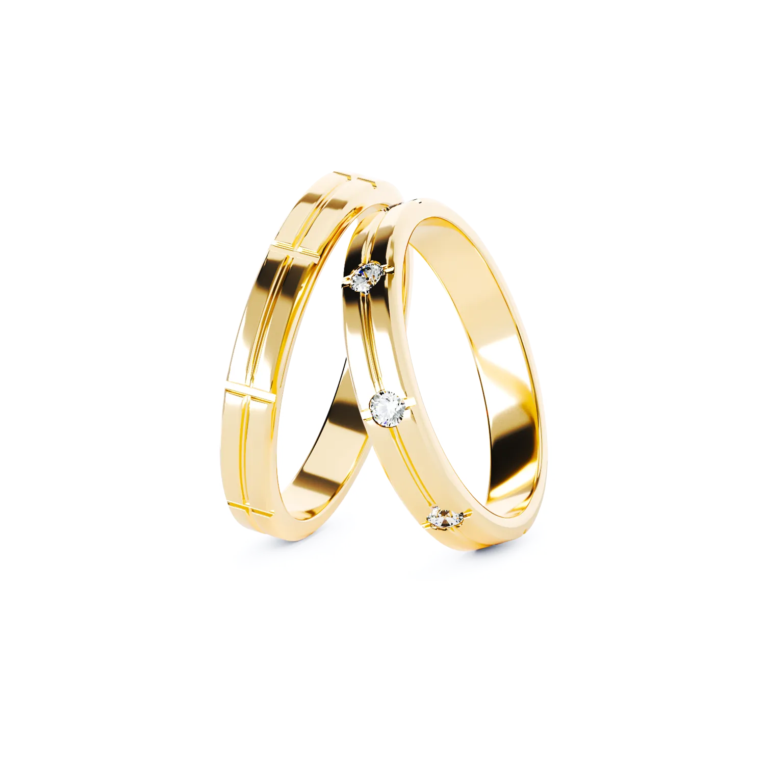 TEI-CIEL gold wedding rings