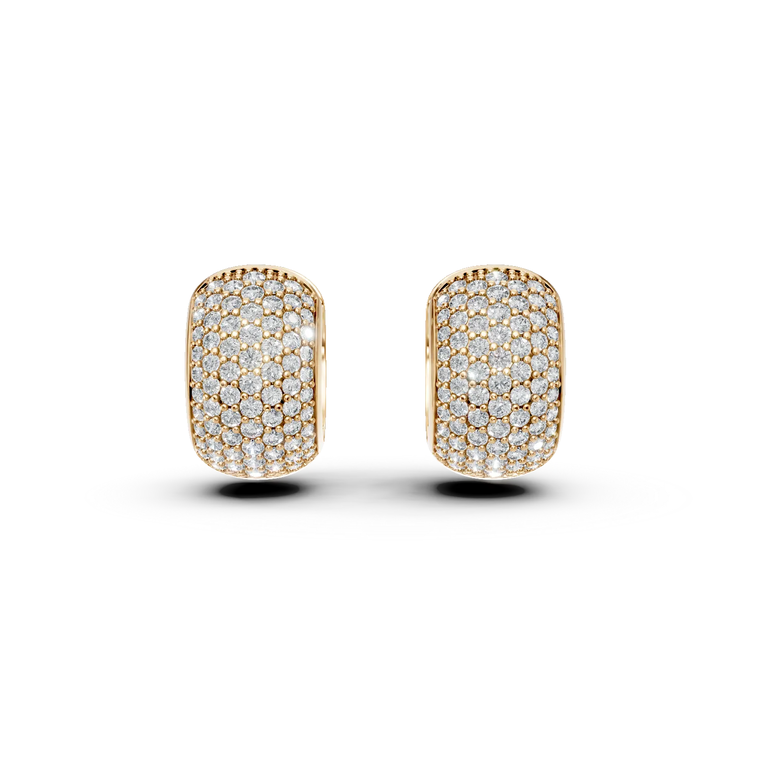 Cercei din aur galben cu zirconii-196276