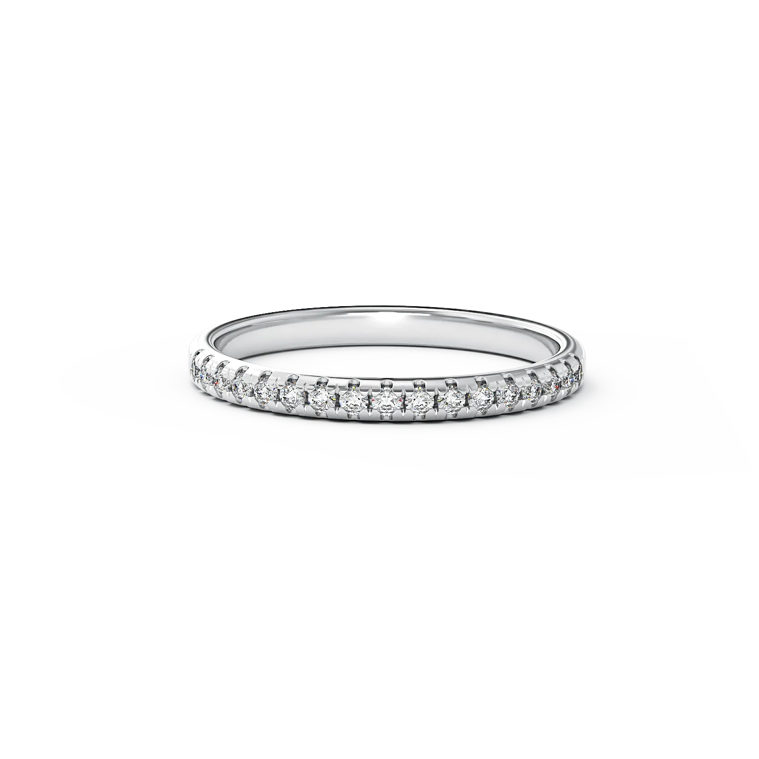 Inel din aur alb cu diamante de 0.17ct