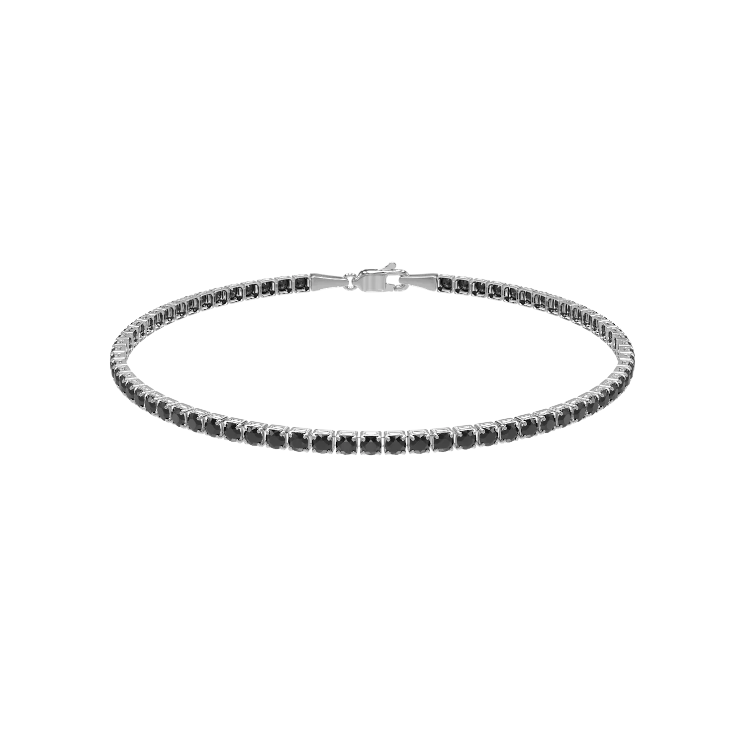 White gold tennis bracelet