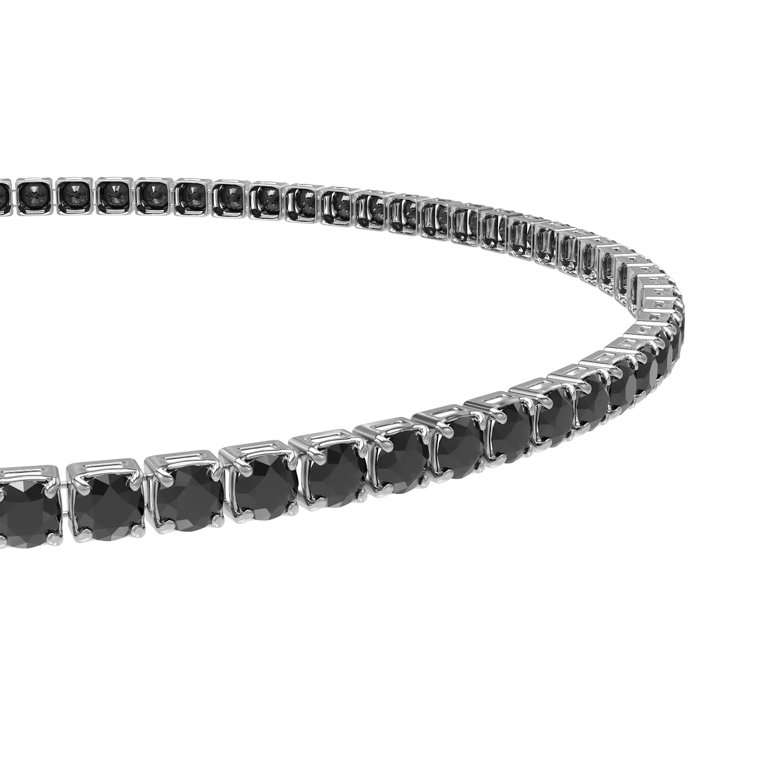 White gold tennis bracelet