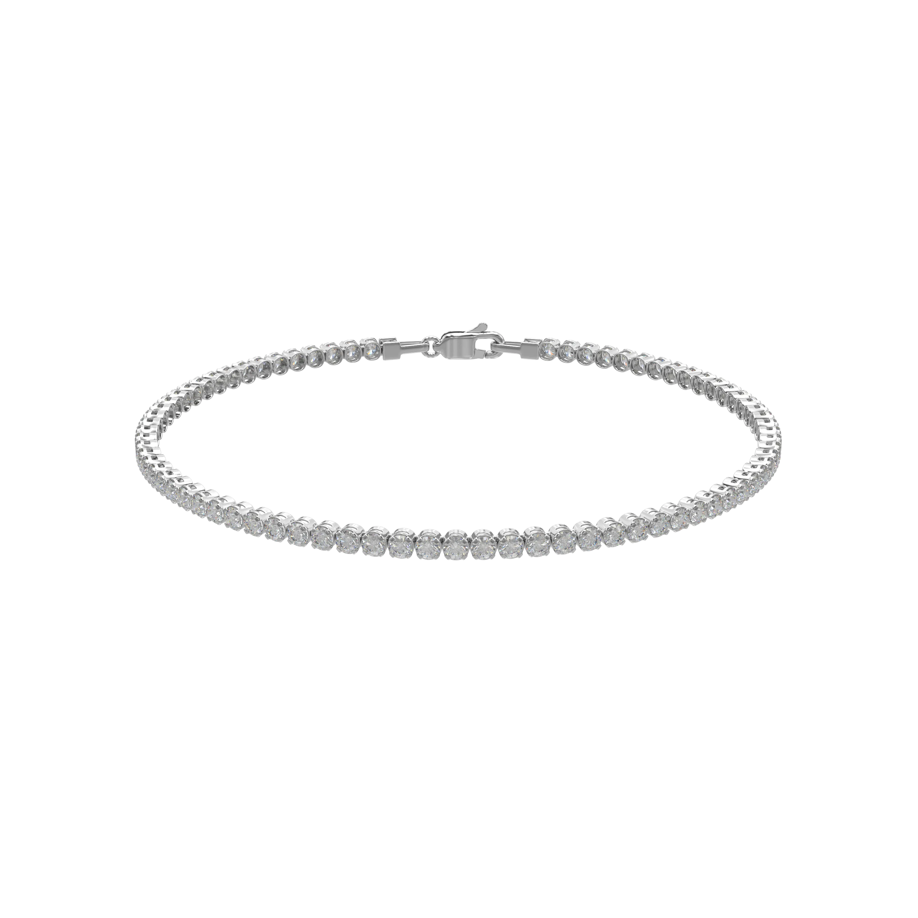 White gold tennis bracelet