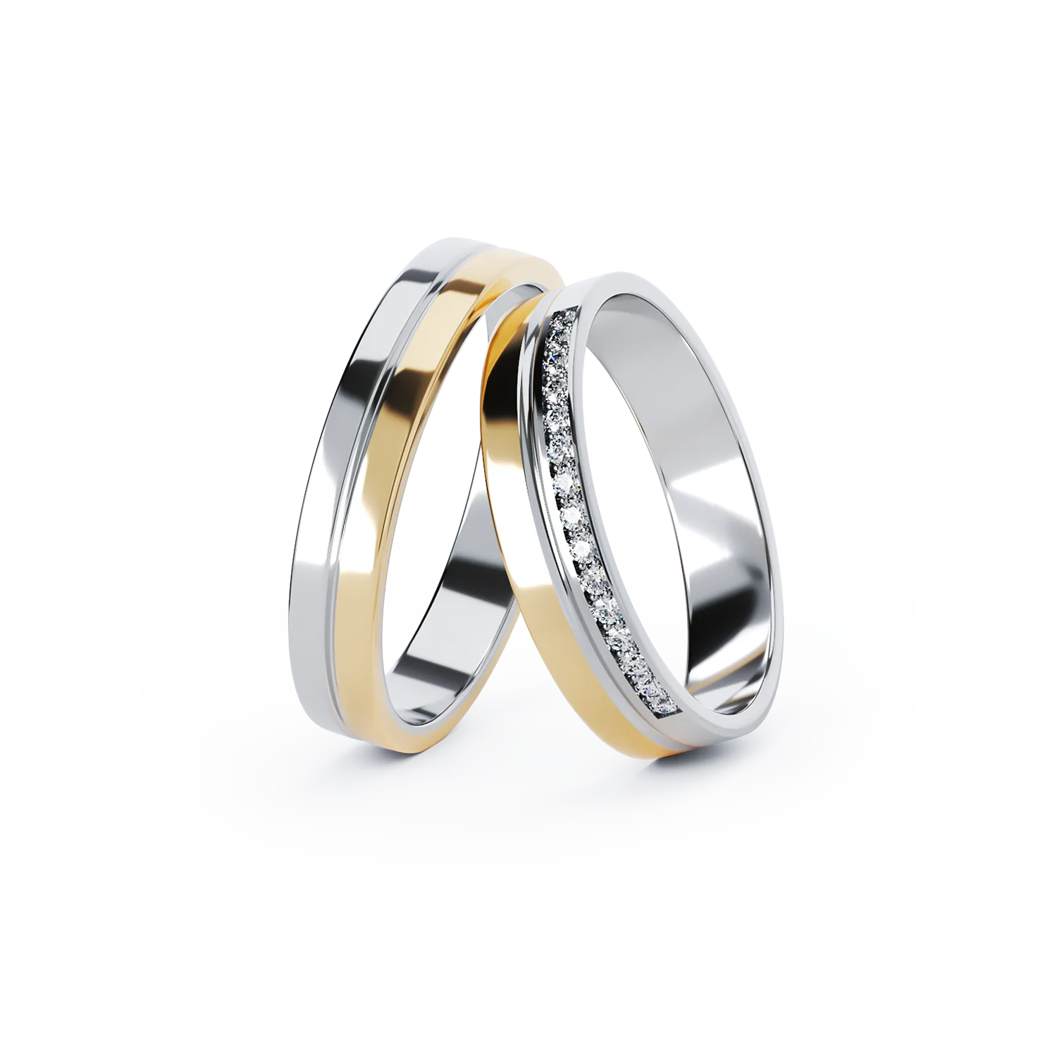 TEI-COEUR gold wedding rings