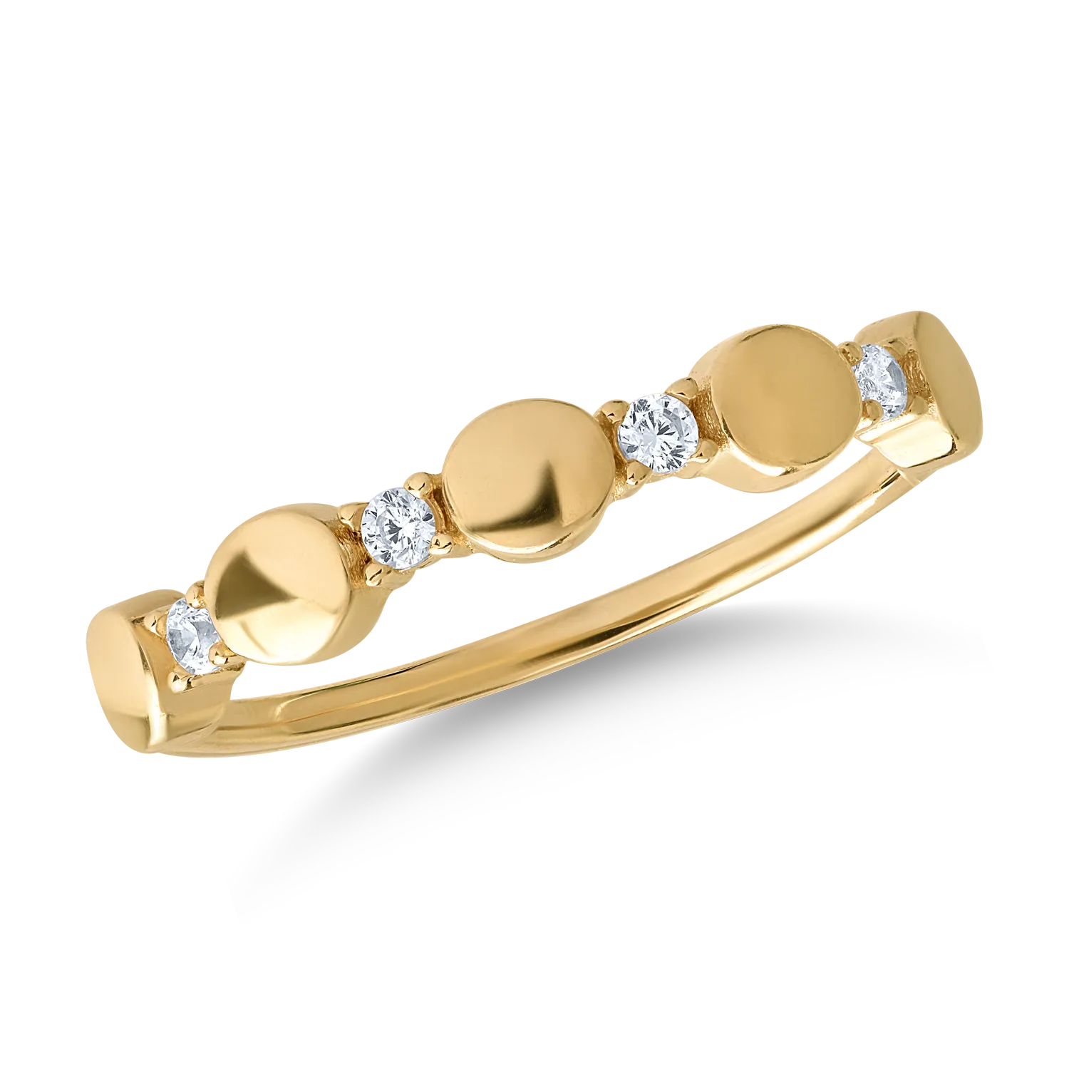 14K yellow gold ring-126463