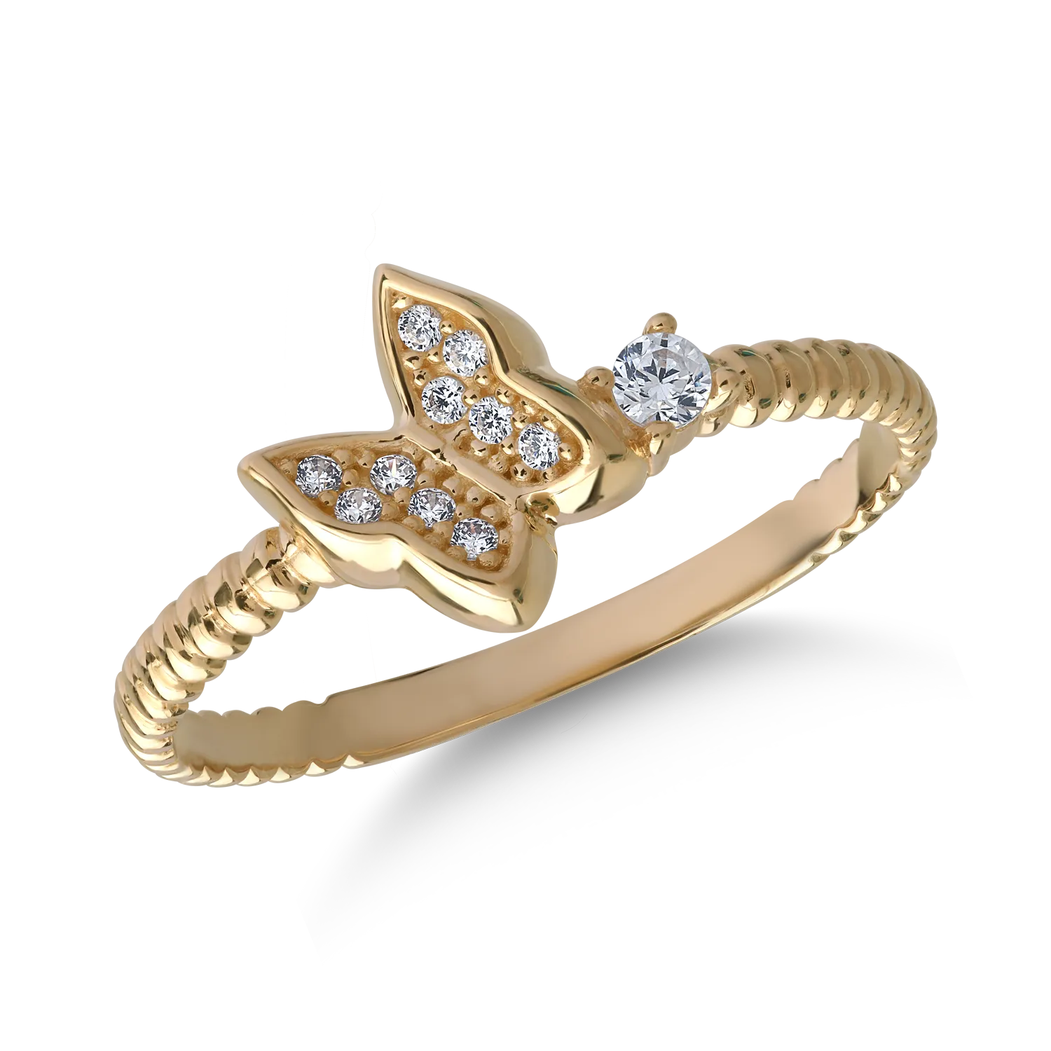 Пръстен от 14K жълто злато-126482