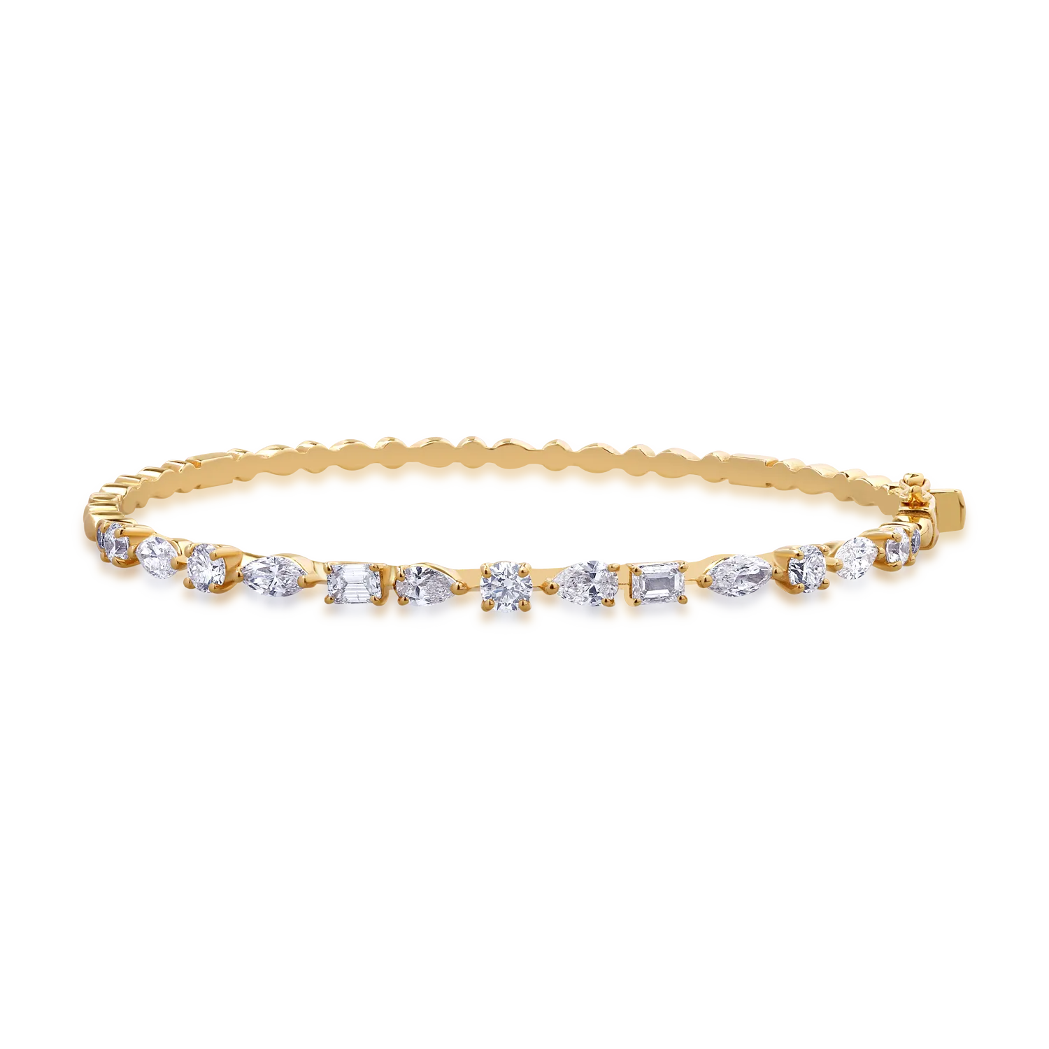 18K yellow gold bracelet with 2.25ct diamonds