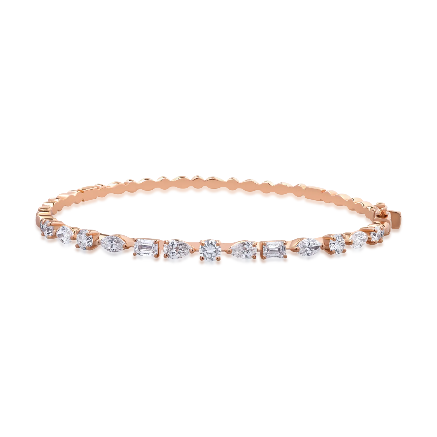 Bratara din aur roz de 18K cu diamante de 2.25ct-126596
