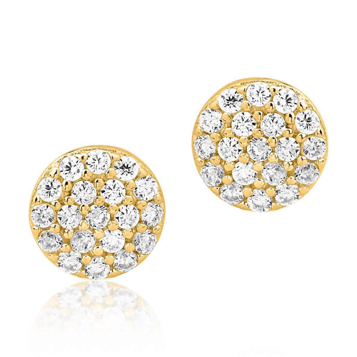 Cercei din aur galben de 14K