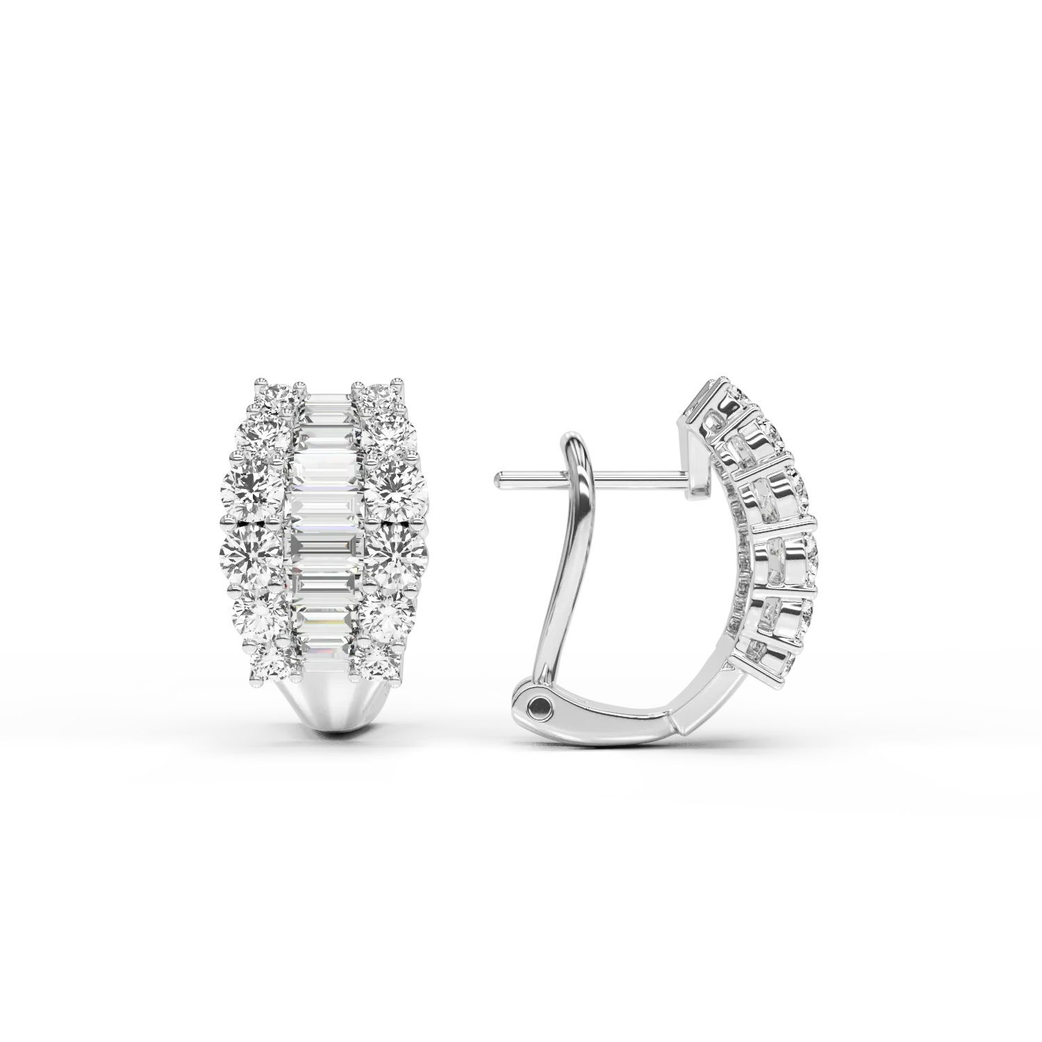 White gold earrings with 1.46ct diamonds