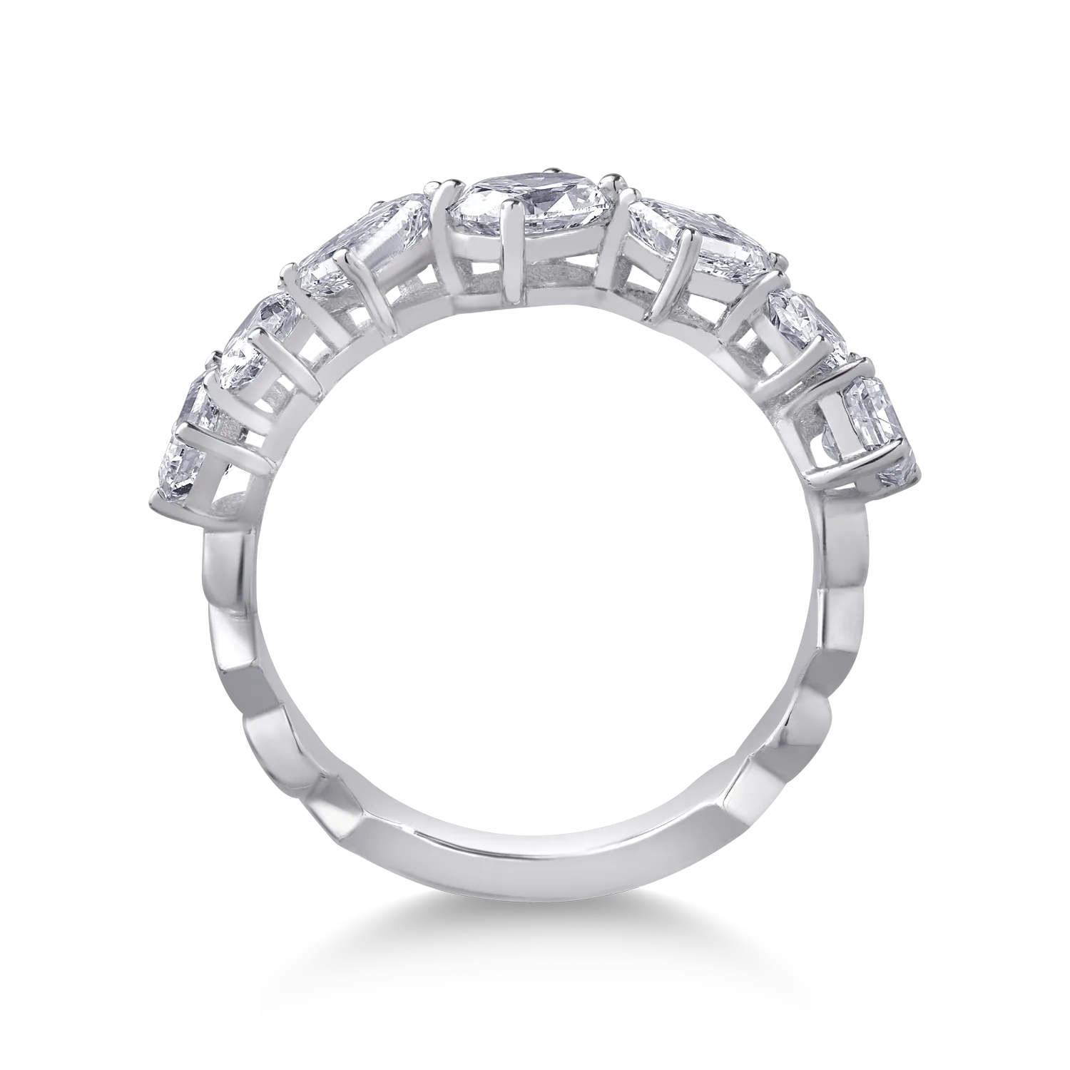 Пръстен от бяло злато 18K с диаманти 2.04ct