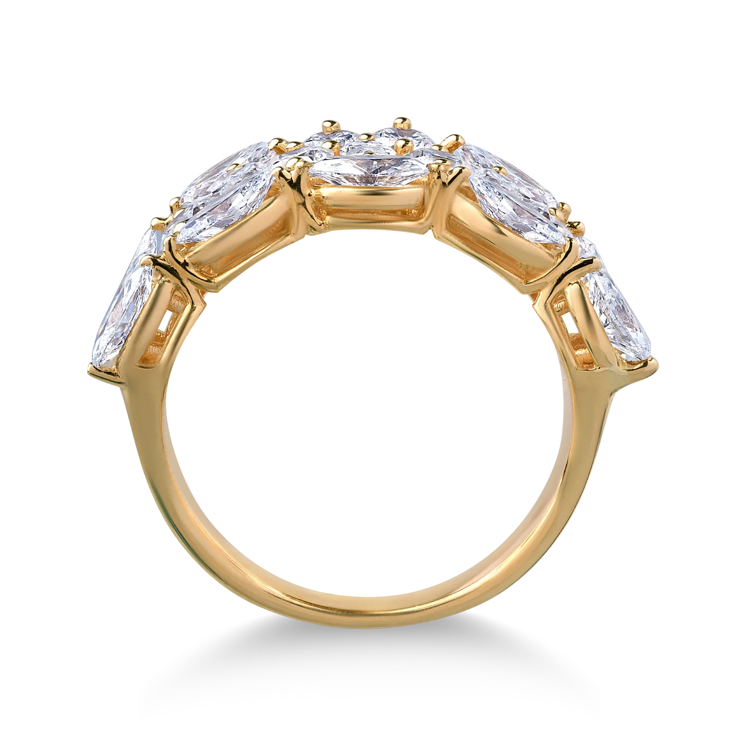 Inel din aur galben cu diamante de 2.8ct