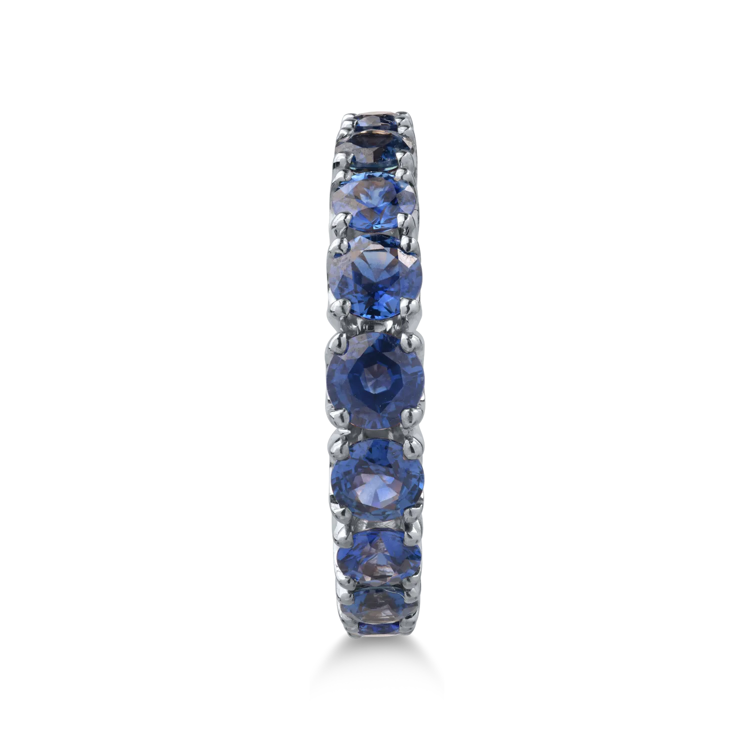 Inel din aur alb de 18K cu safire de 2.62ct