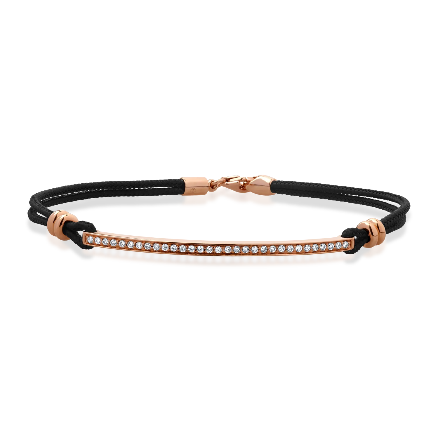 18K rose gold bracelet with 0.25ct diamonds