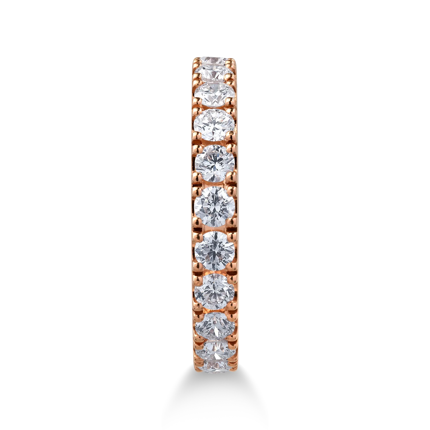 18K rose gold ring with 1.25ct diamonds