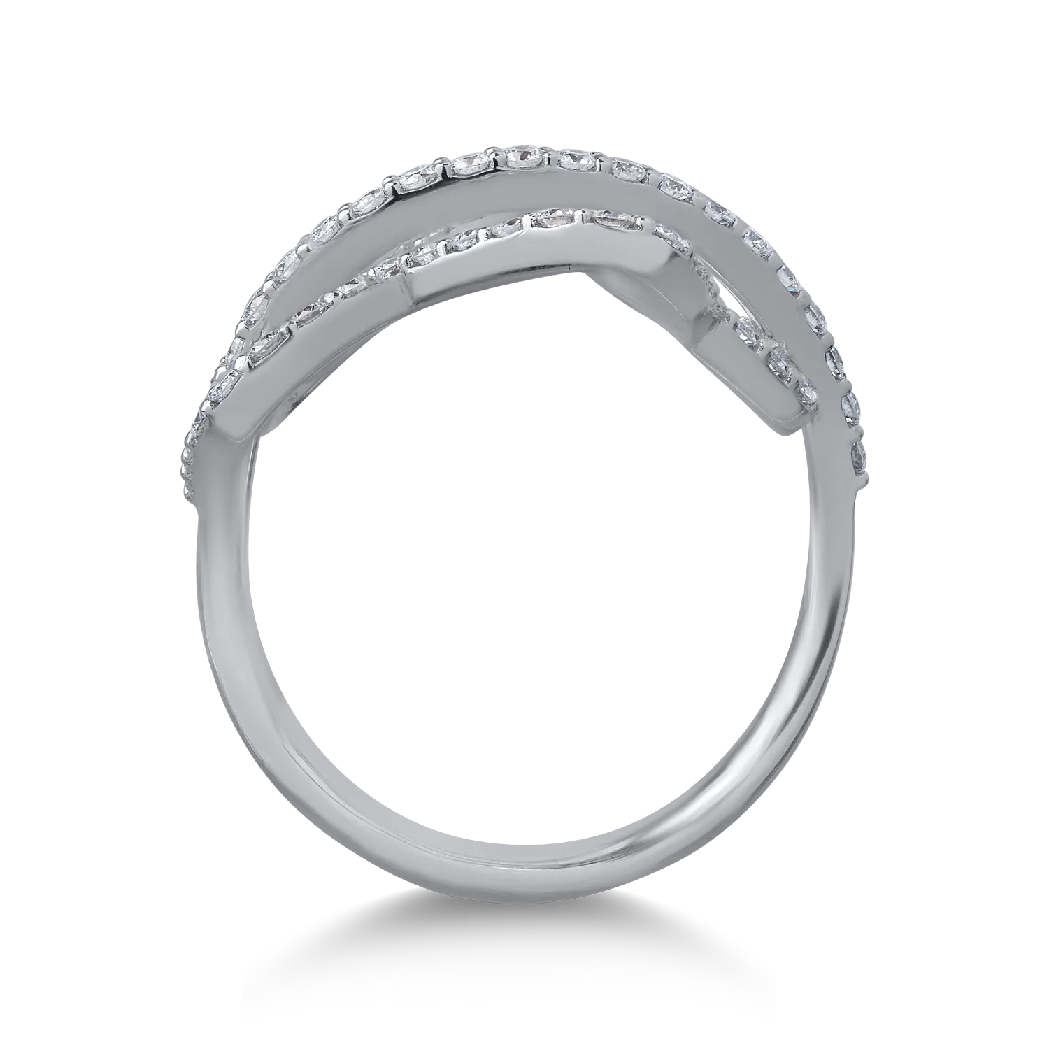 Inel din aur alb cu diamante de 0.63ct