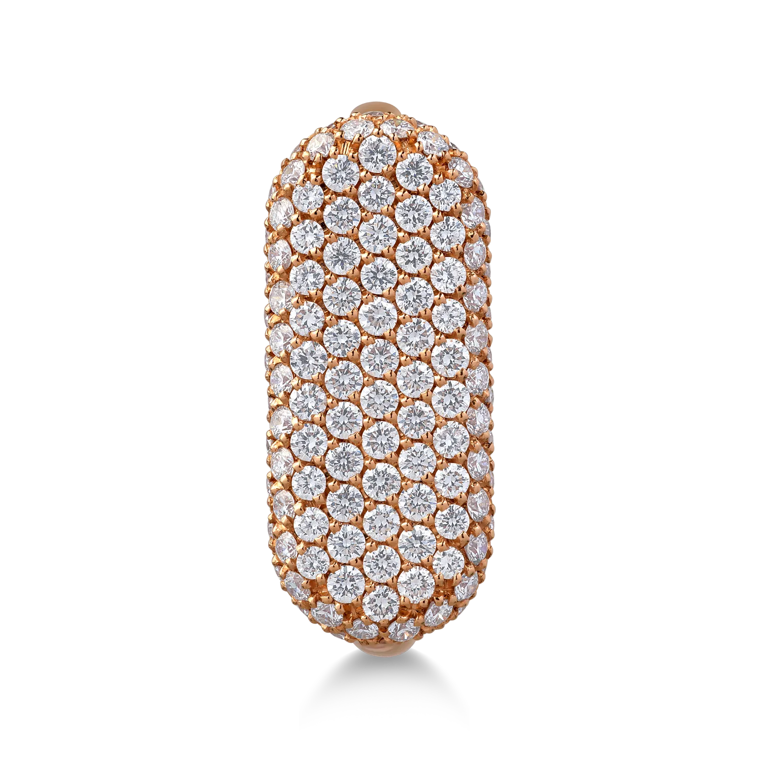 Inel din aur roz de 18K cu diamante de 1.05ct