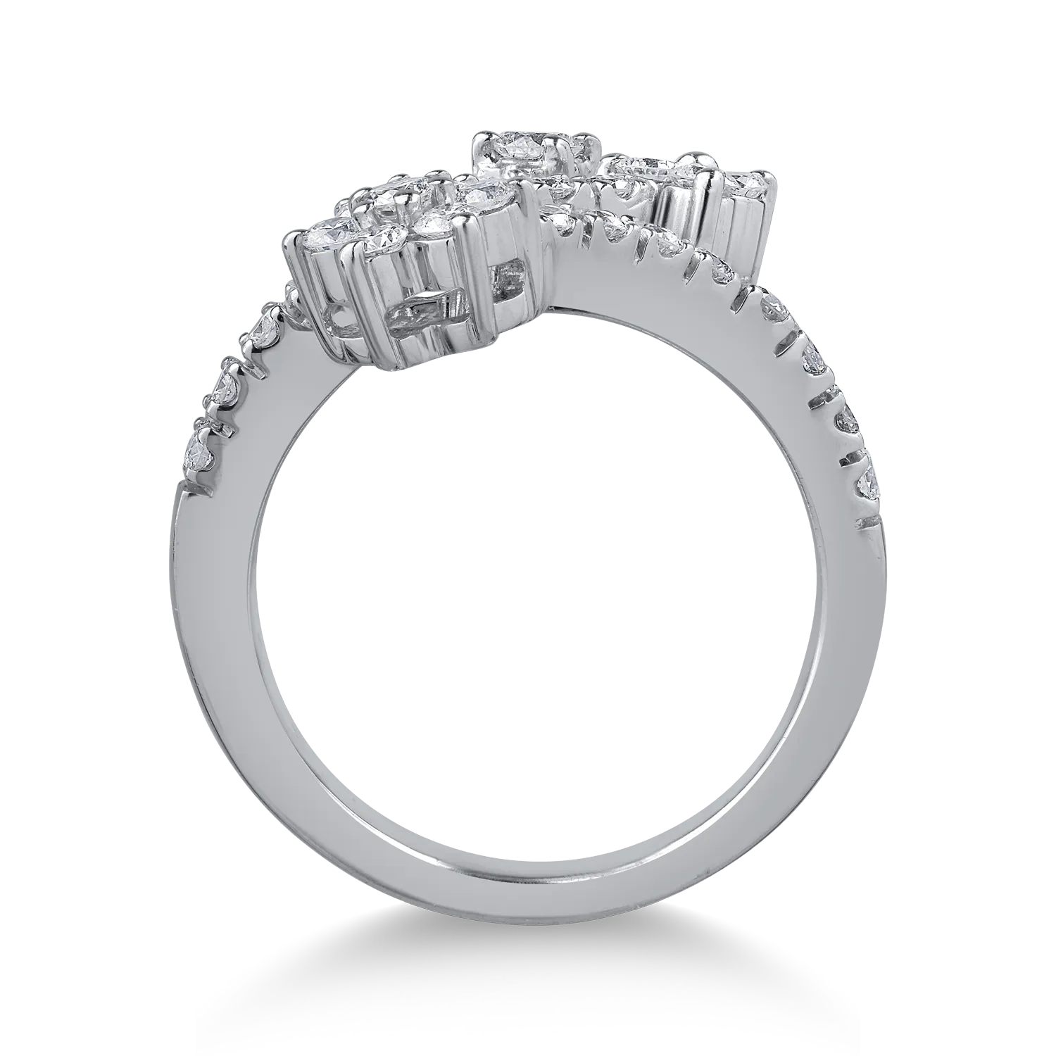 Inel din aur alb cu diamante de 1.13ct
