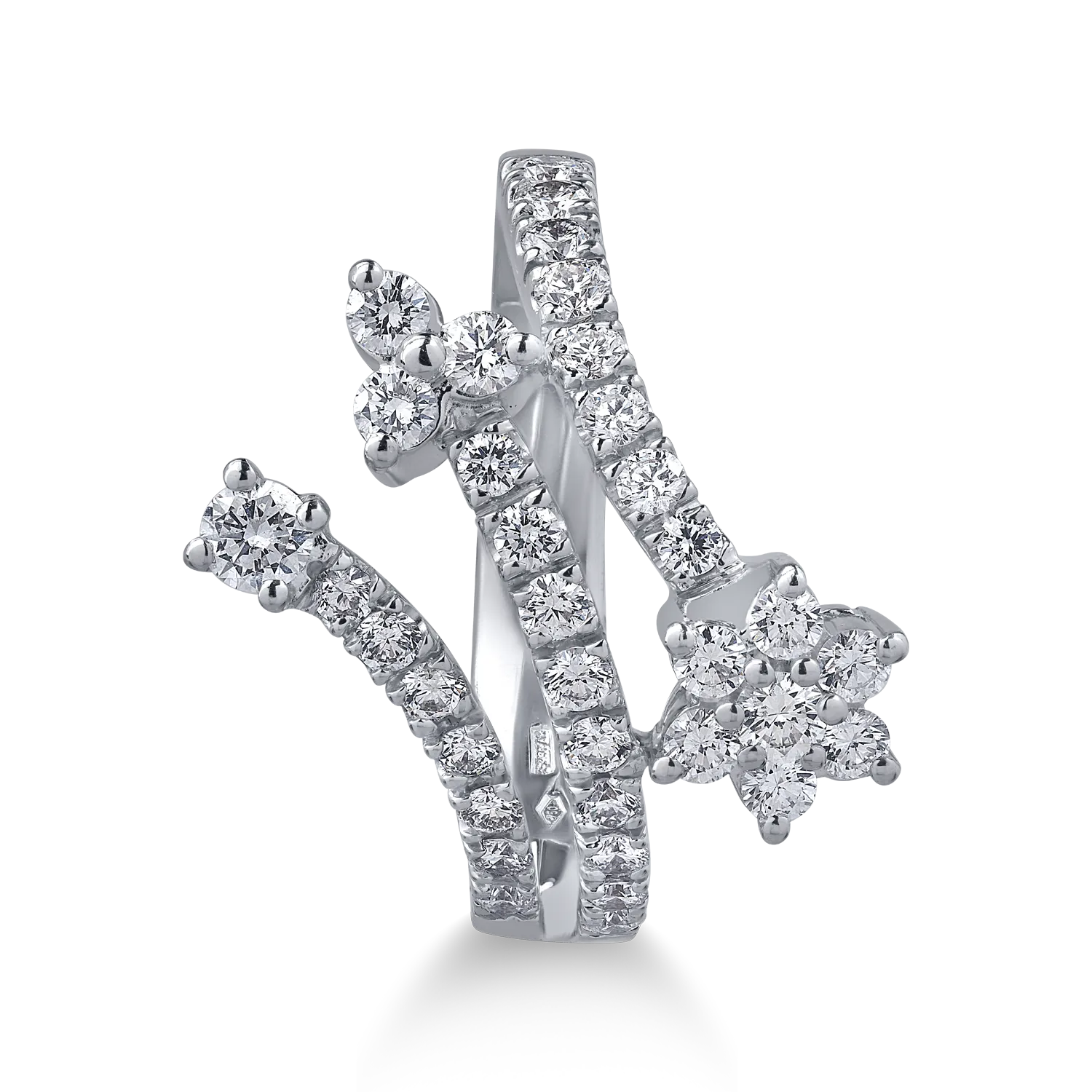 Inel din aur alb cu diamante de 1.13ct