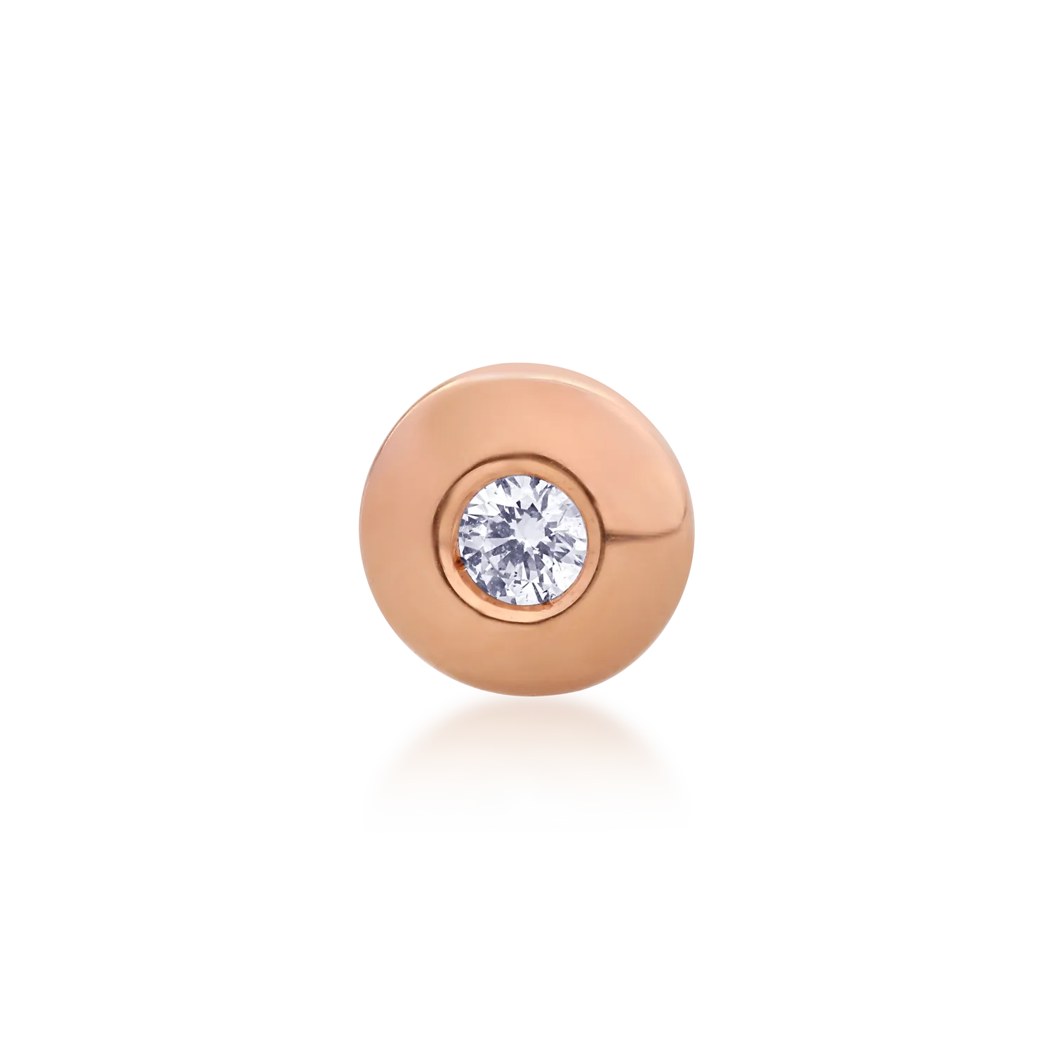Rozearany fulbevalo 0.12ct gyemanttal-126960