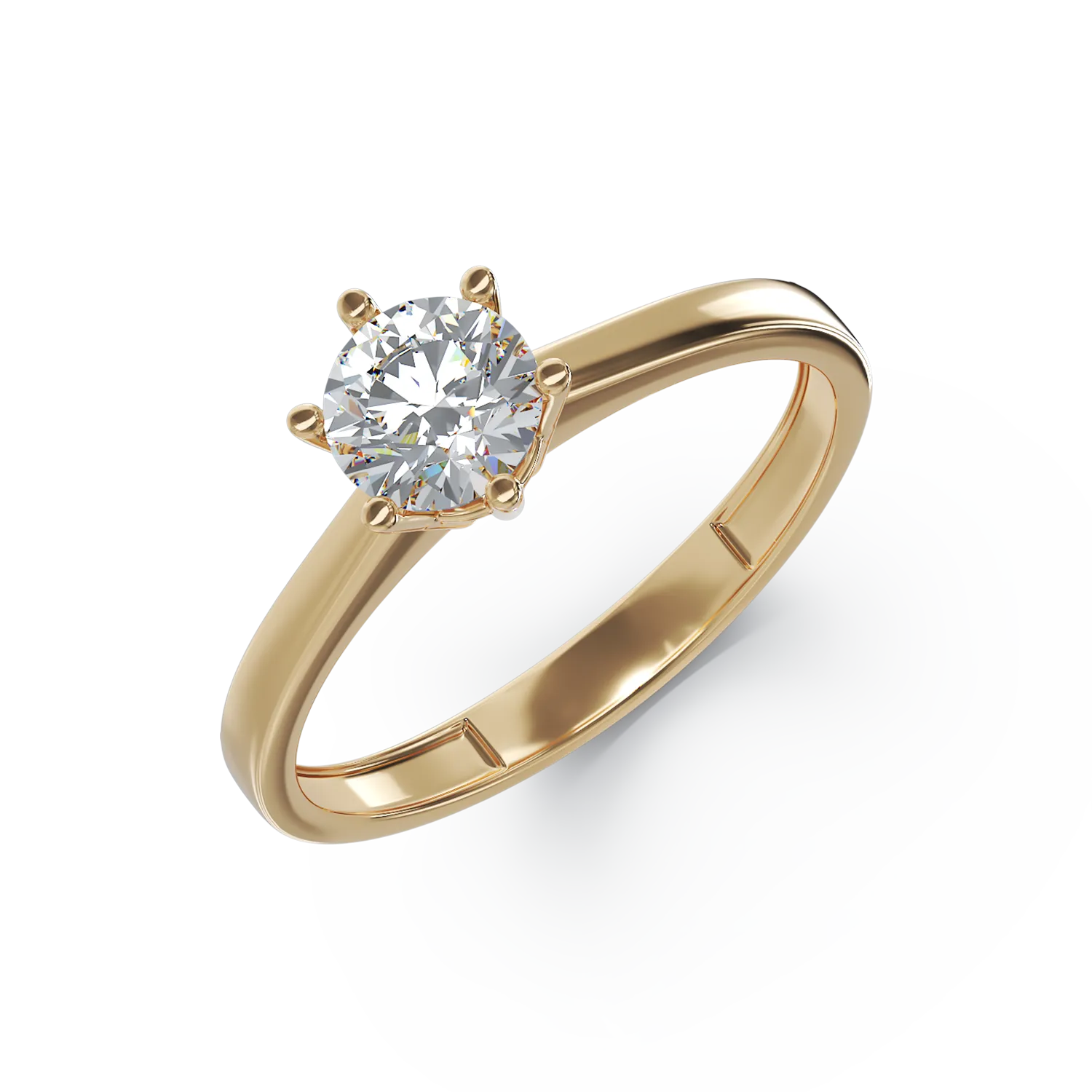 14K yellow gold engagement ring