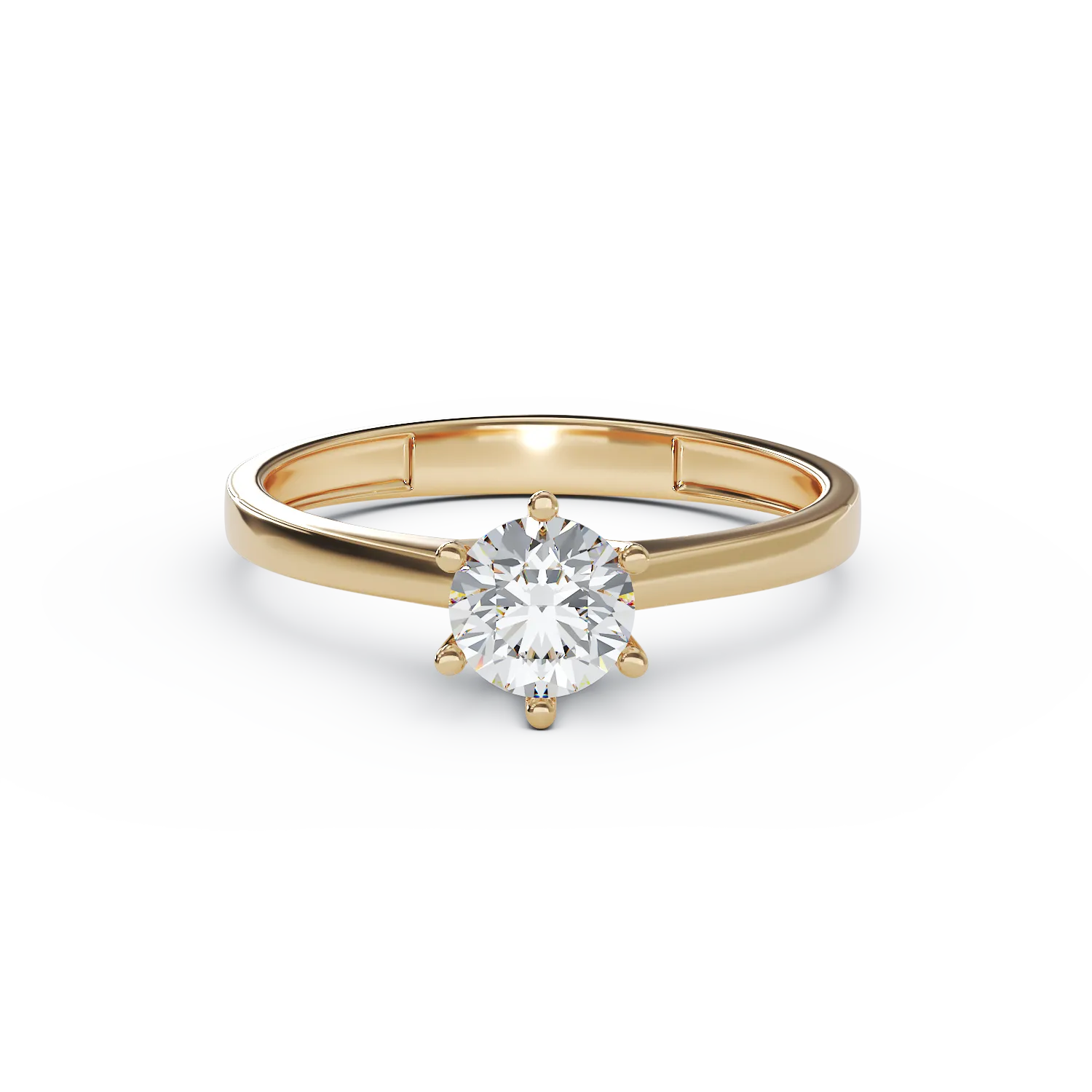 14K yellow gold engagement ring