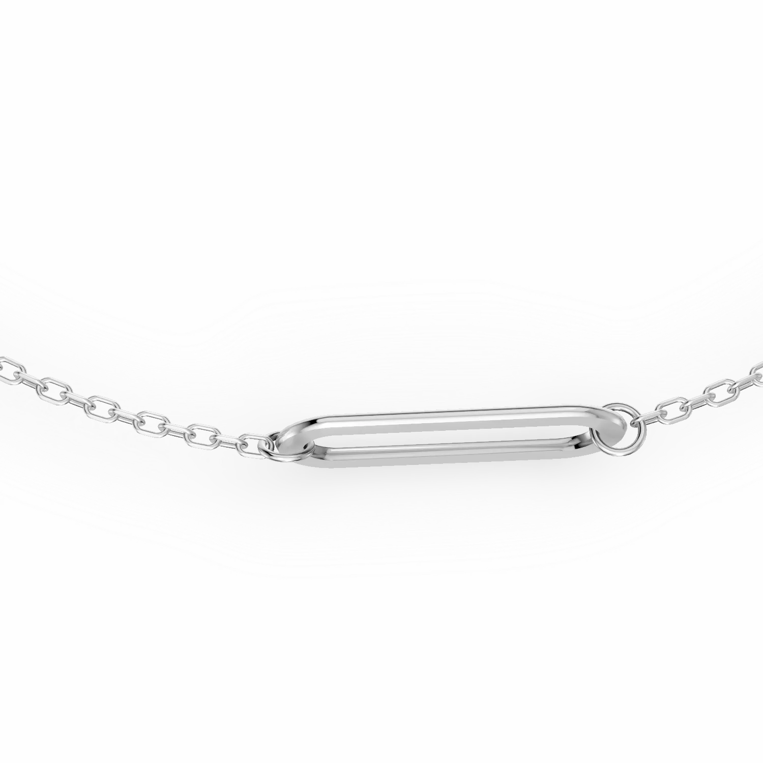 14K fehérarany karkötő