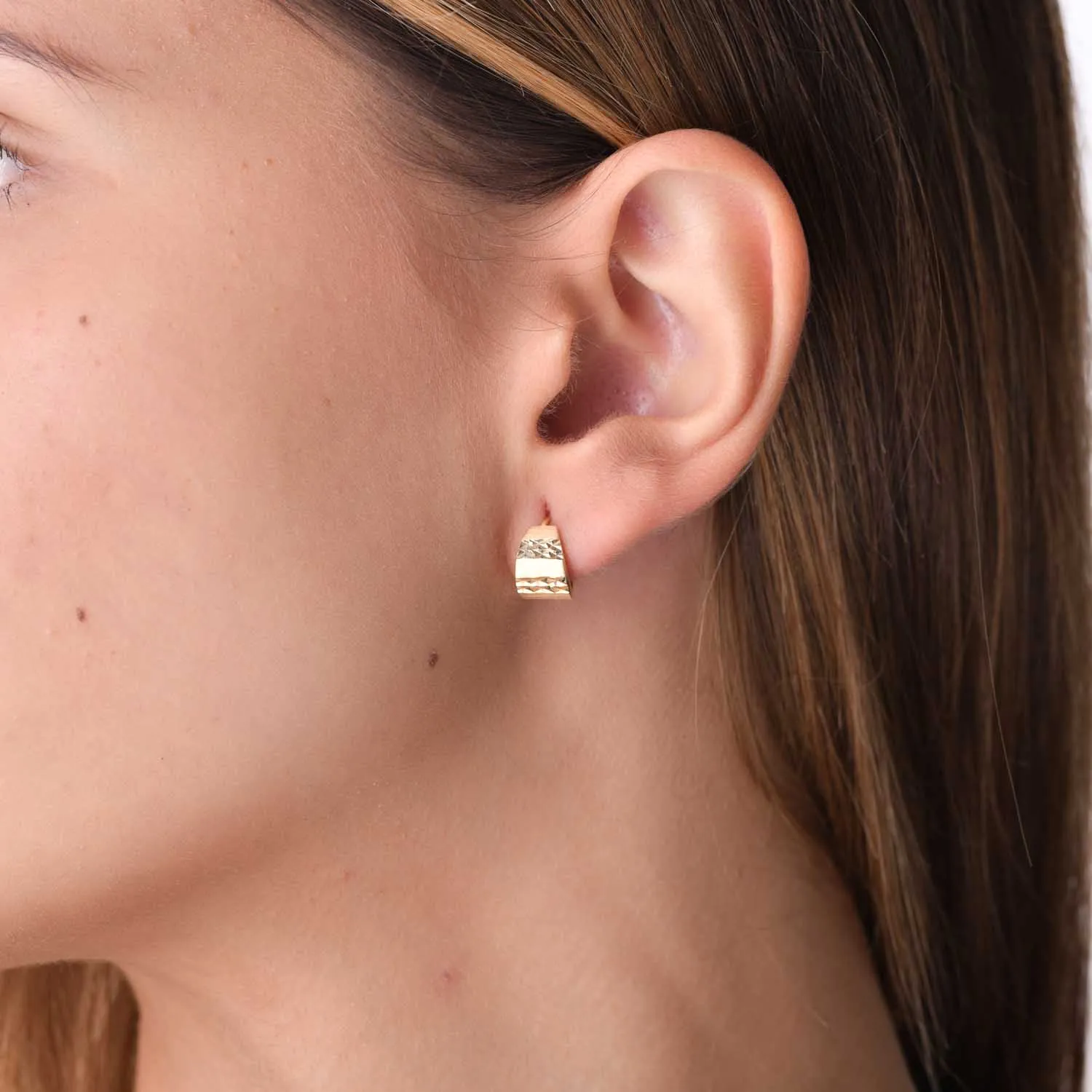 14K yellow gold earrings