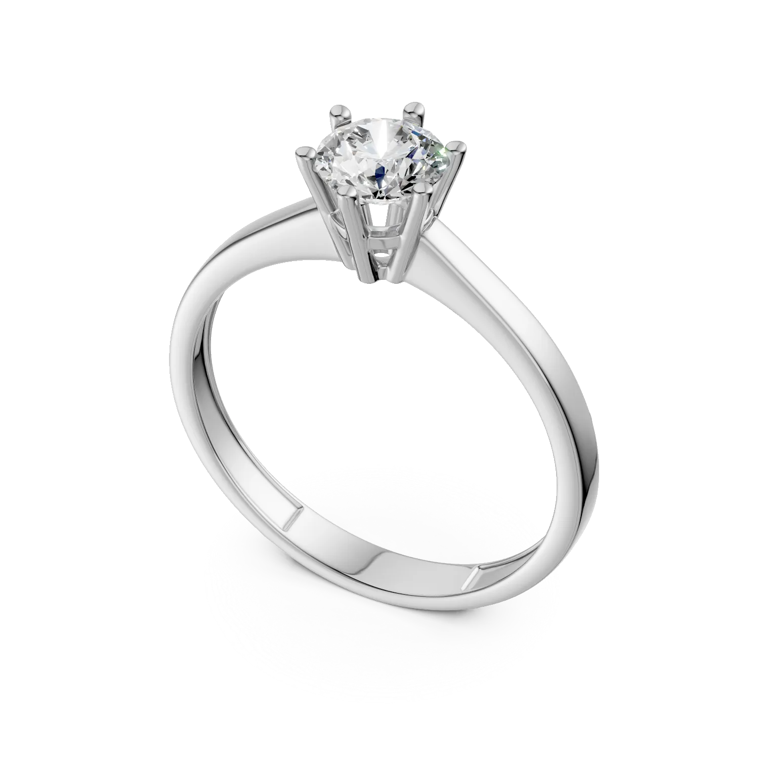 14K white gold engagement ring