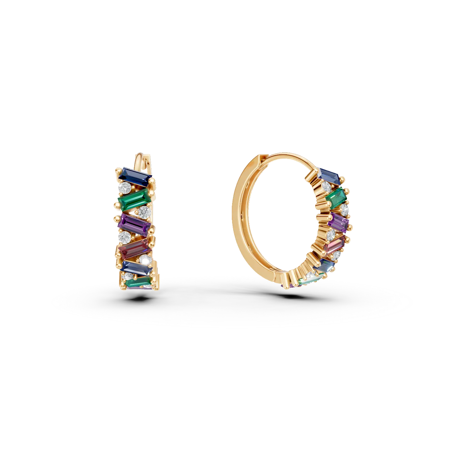 Обеци от 14K жълто злато