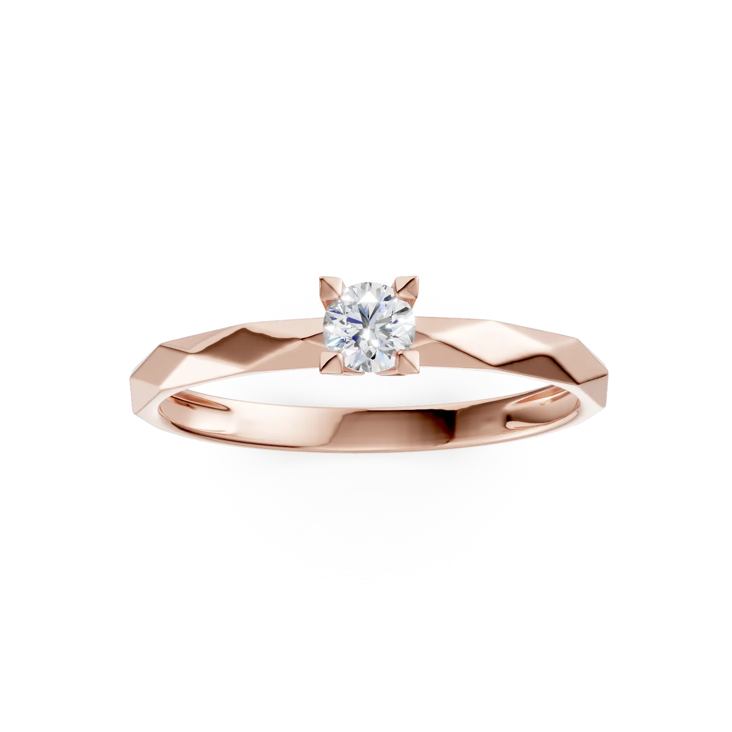 Годежен пръстен от 14K розово злато