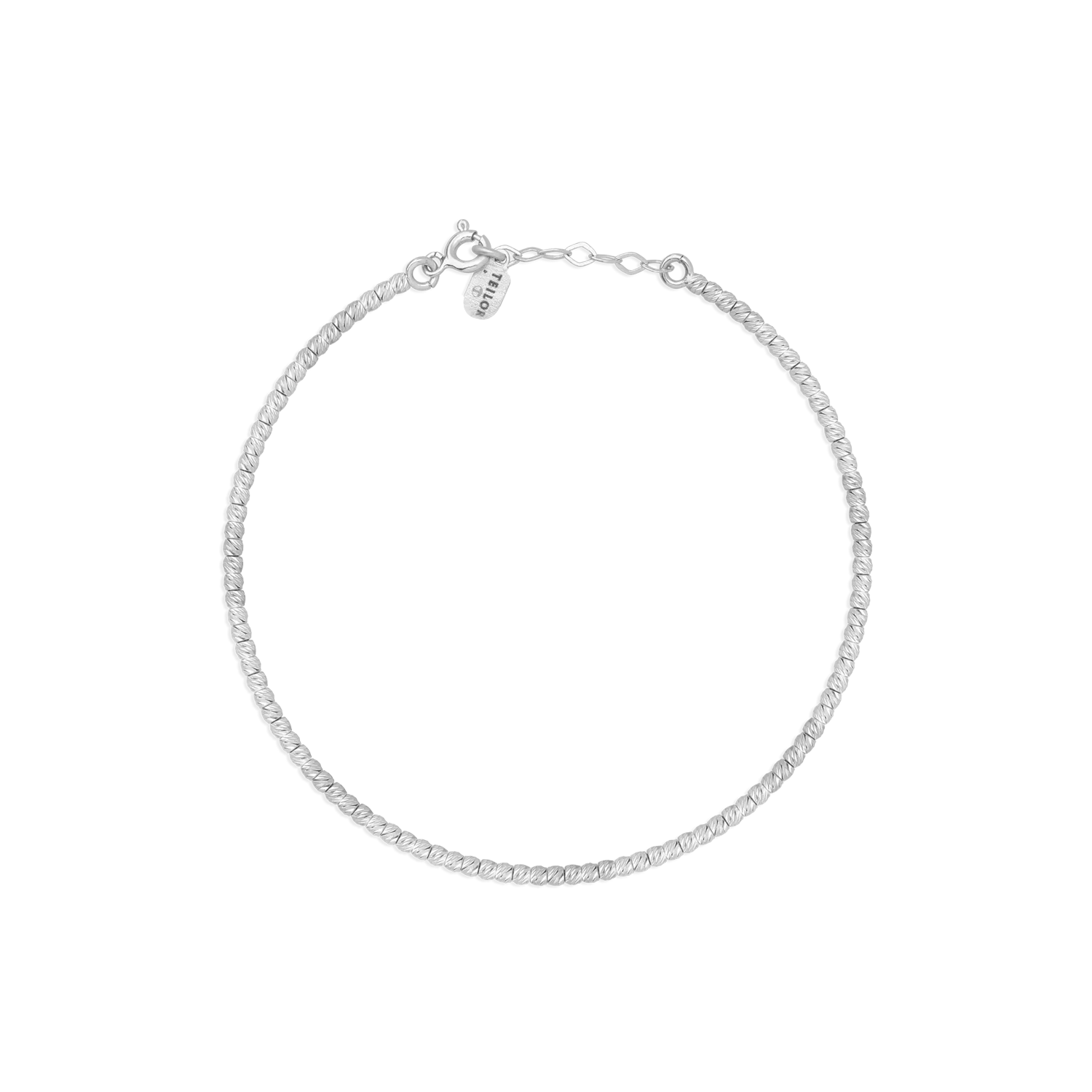 14K white gold bracelet-127444