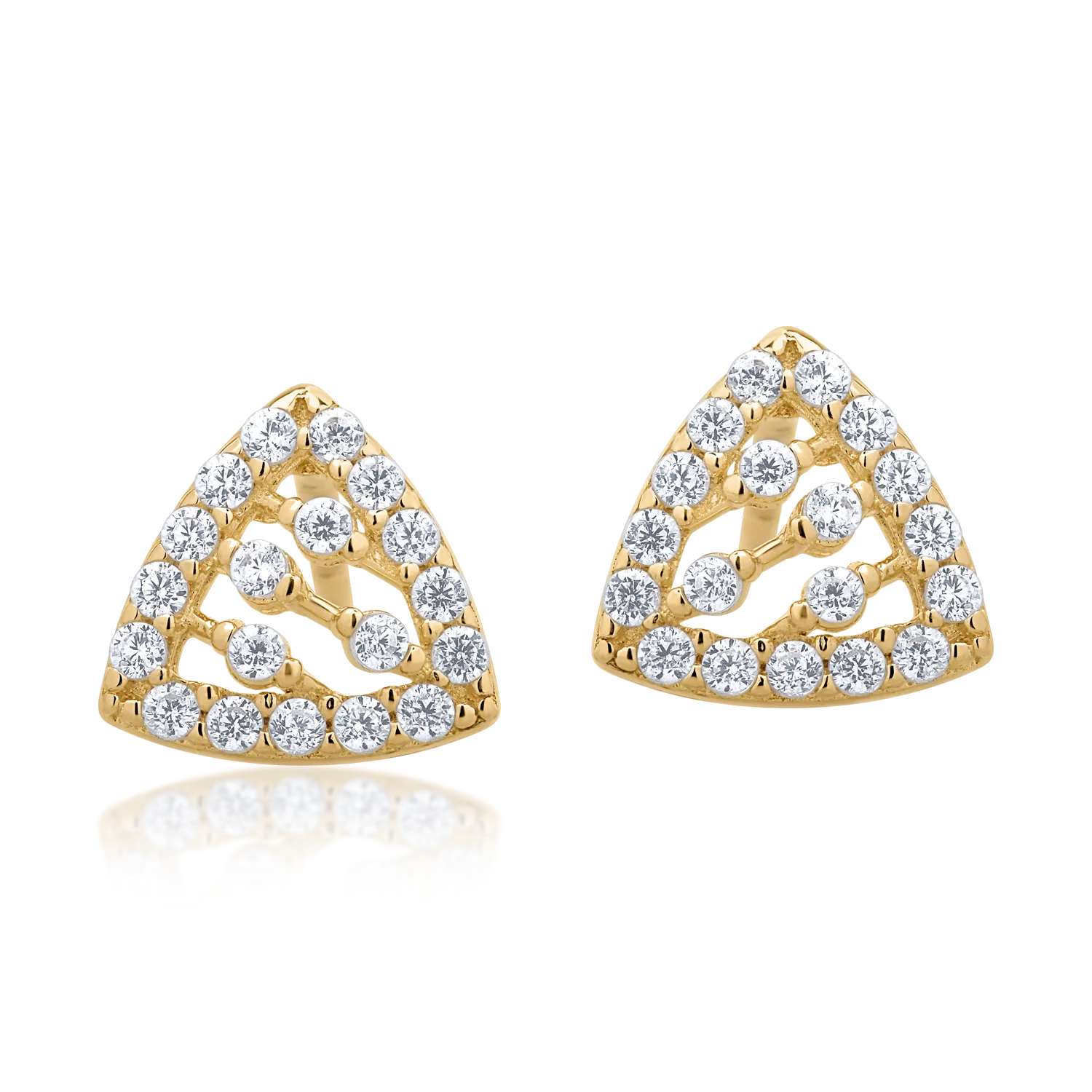 Обеци от 14K жълто злато-127463