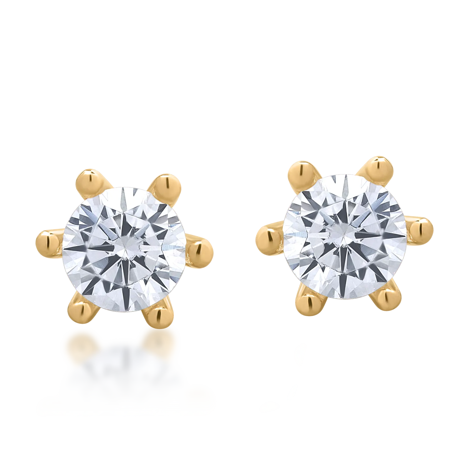 Cercei din aur galben de 14K-127464