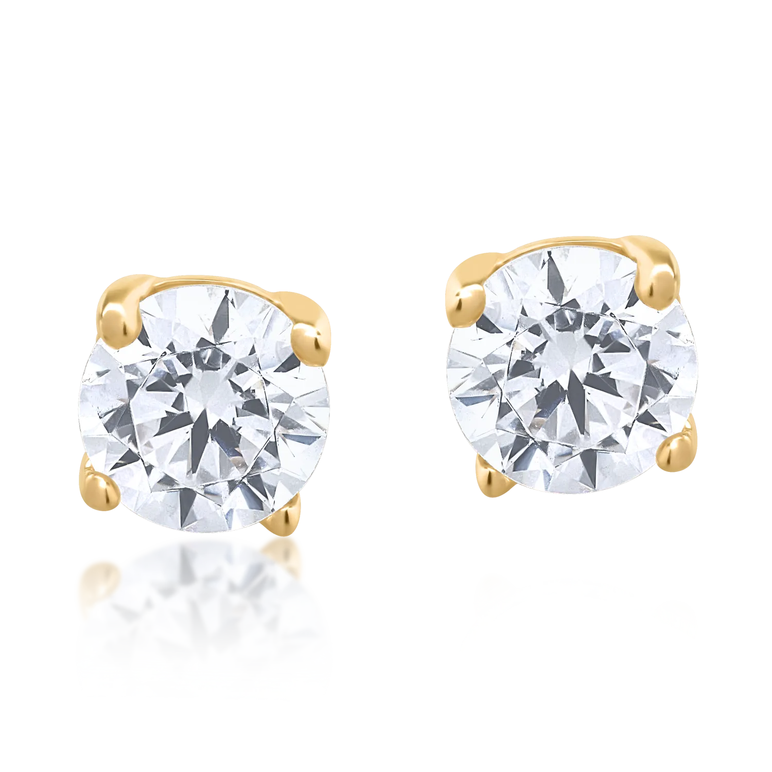 Cercei din aur galben de 14K