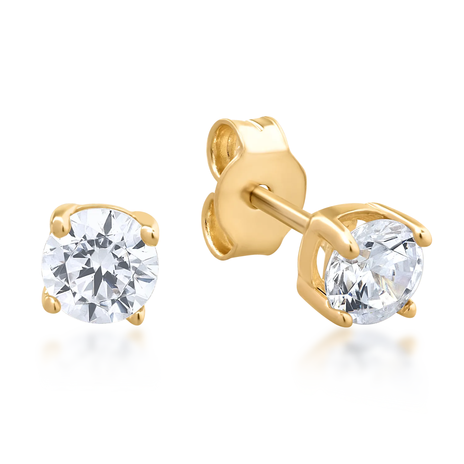 Cercei din aur galben de 14K