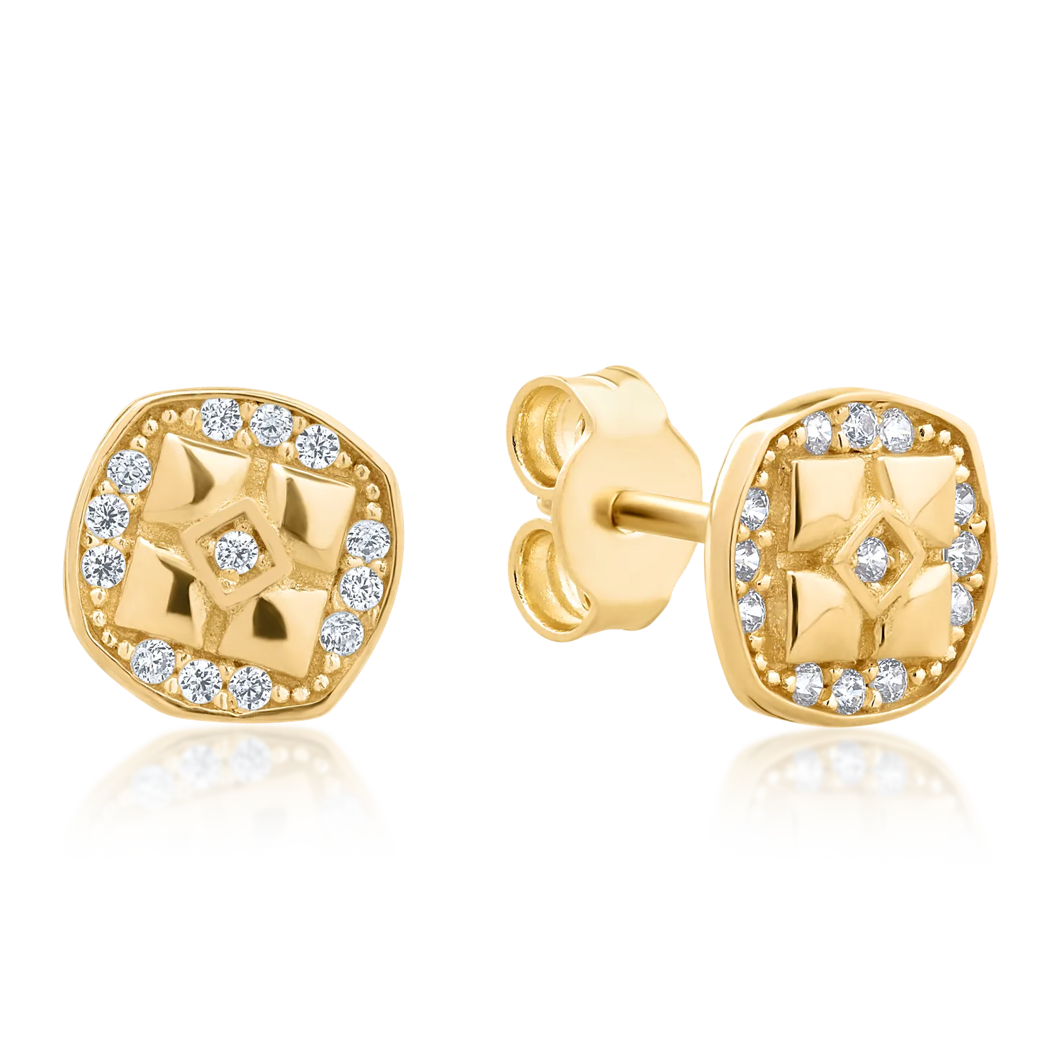 14K yellow gold earrings