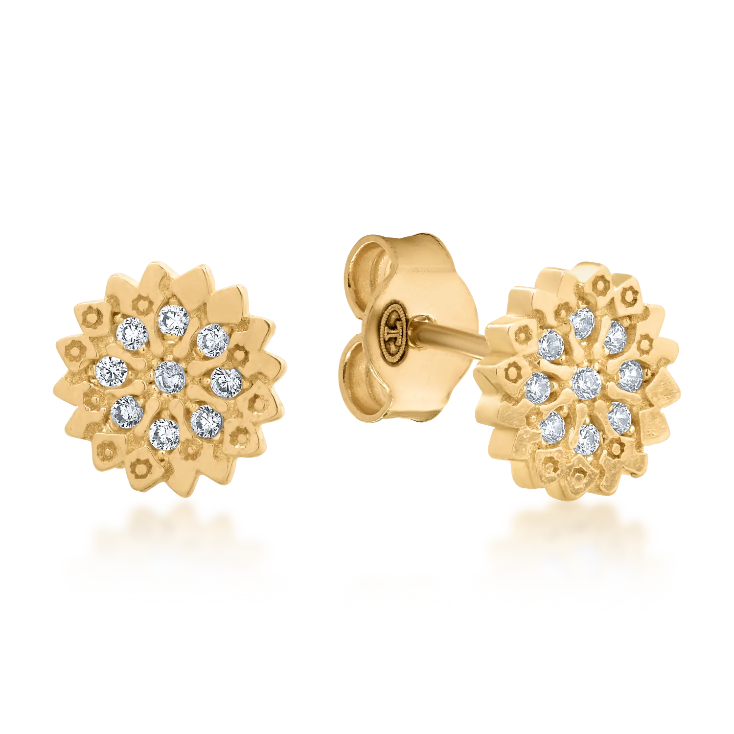 14K yellow gold earrings