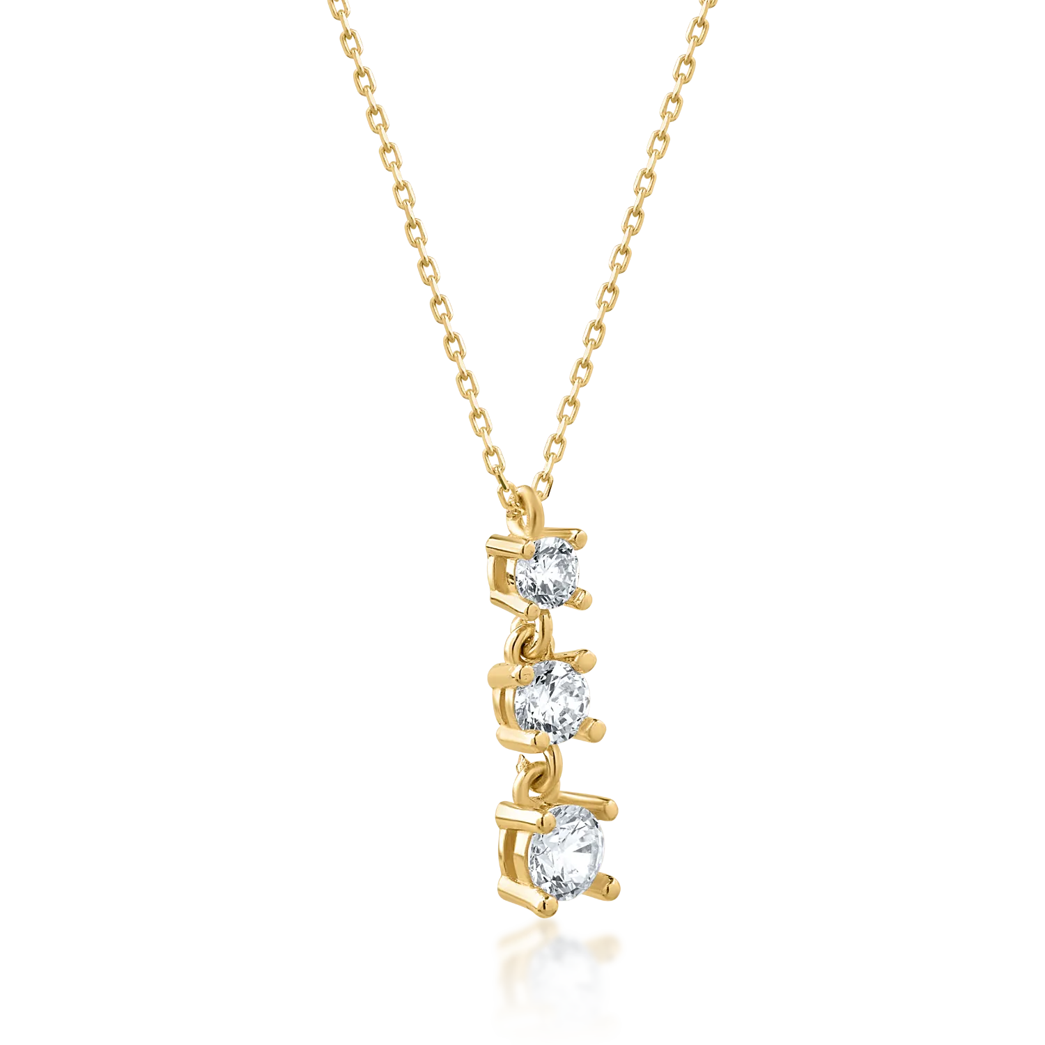 14K yellow gold pendant necklace