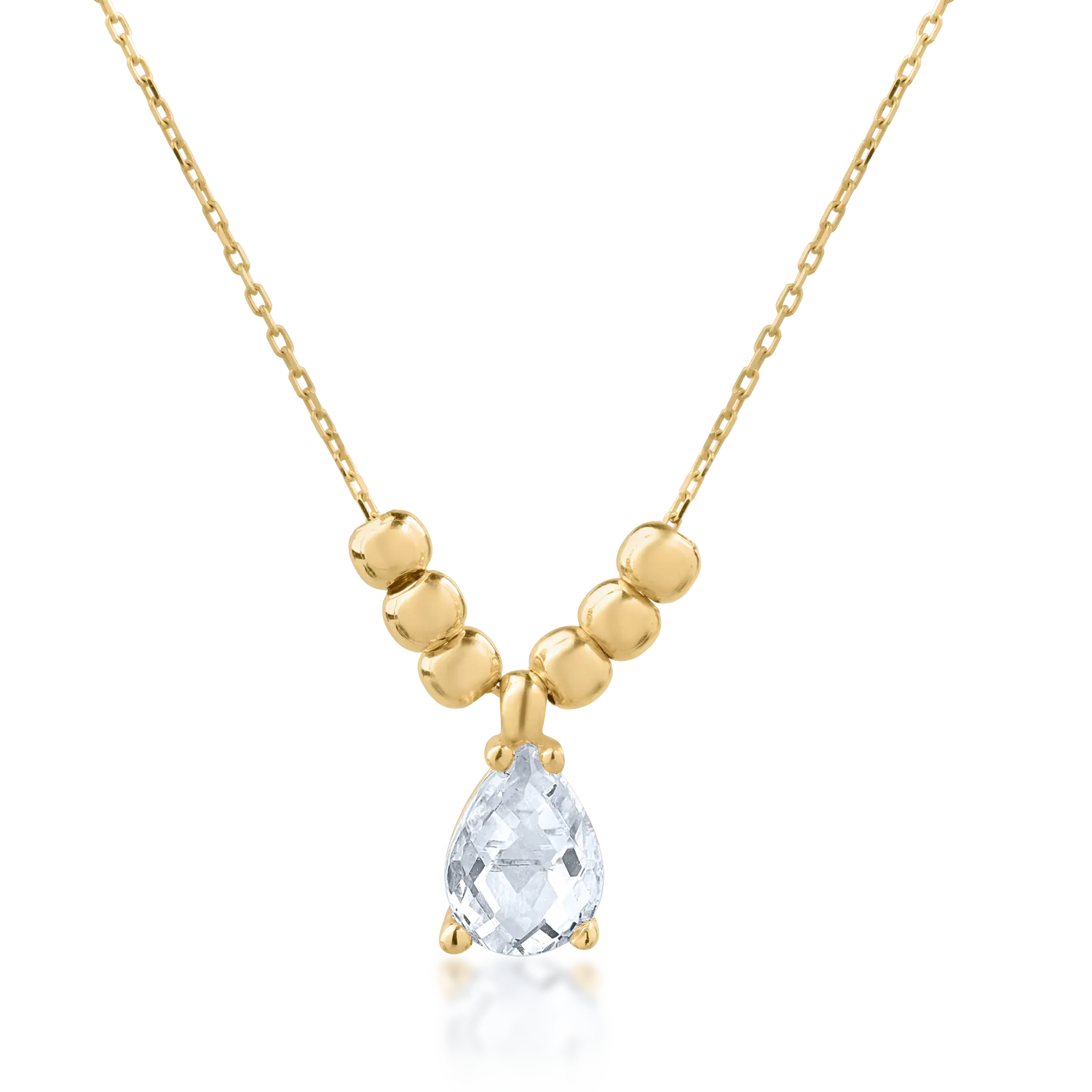 14K yellow gold pendant necklace