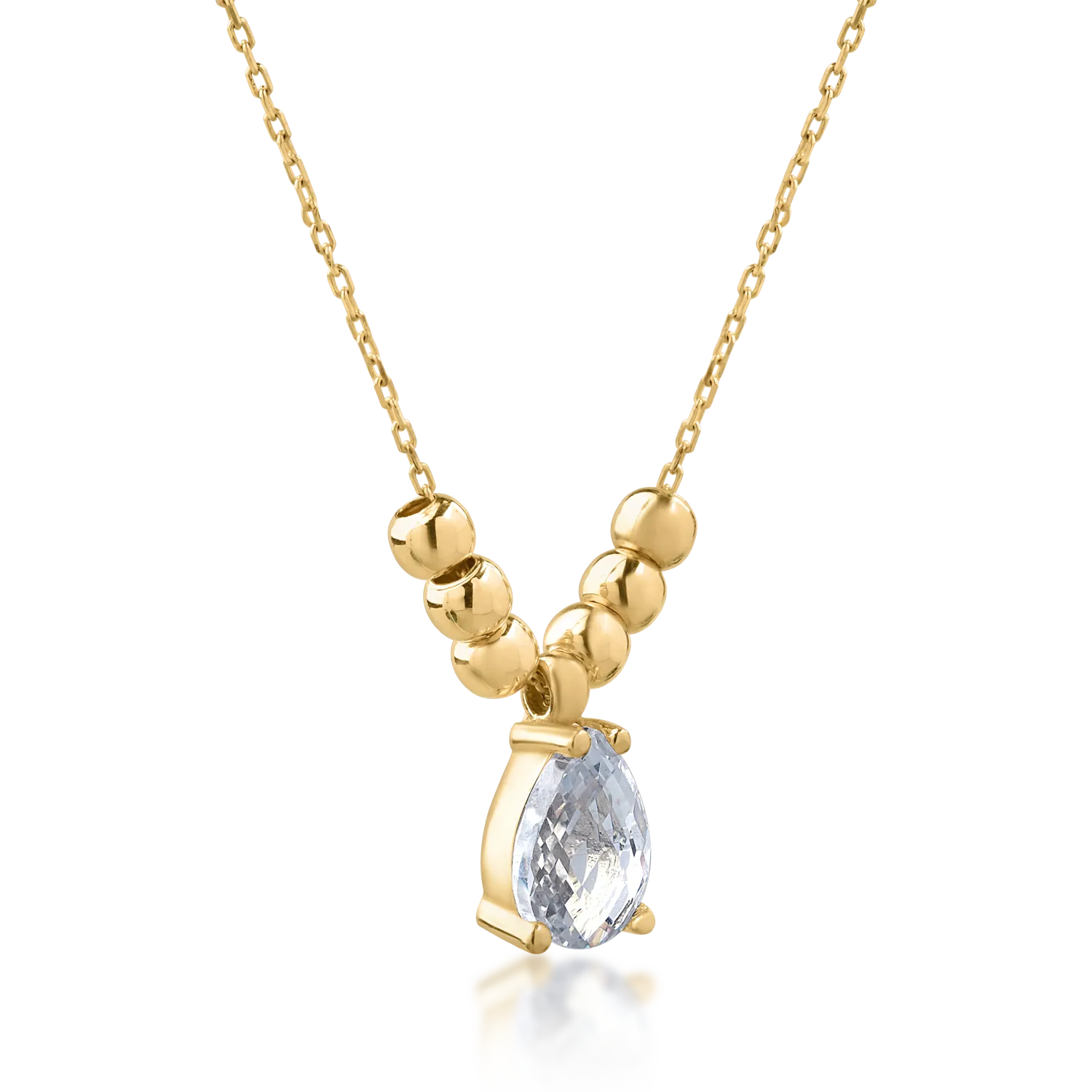 14K yellow gold pendant necklace