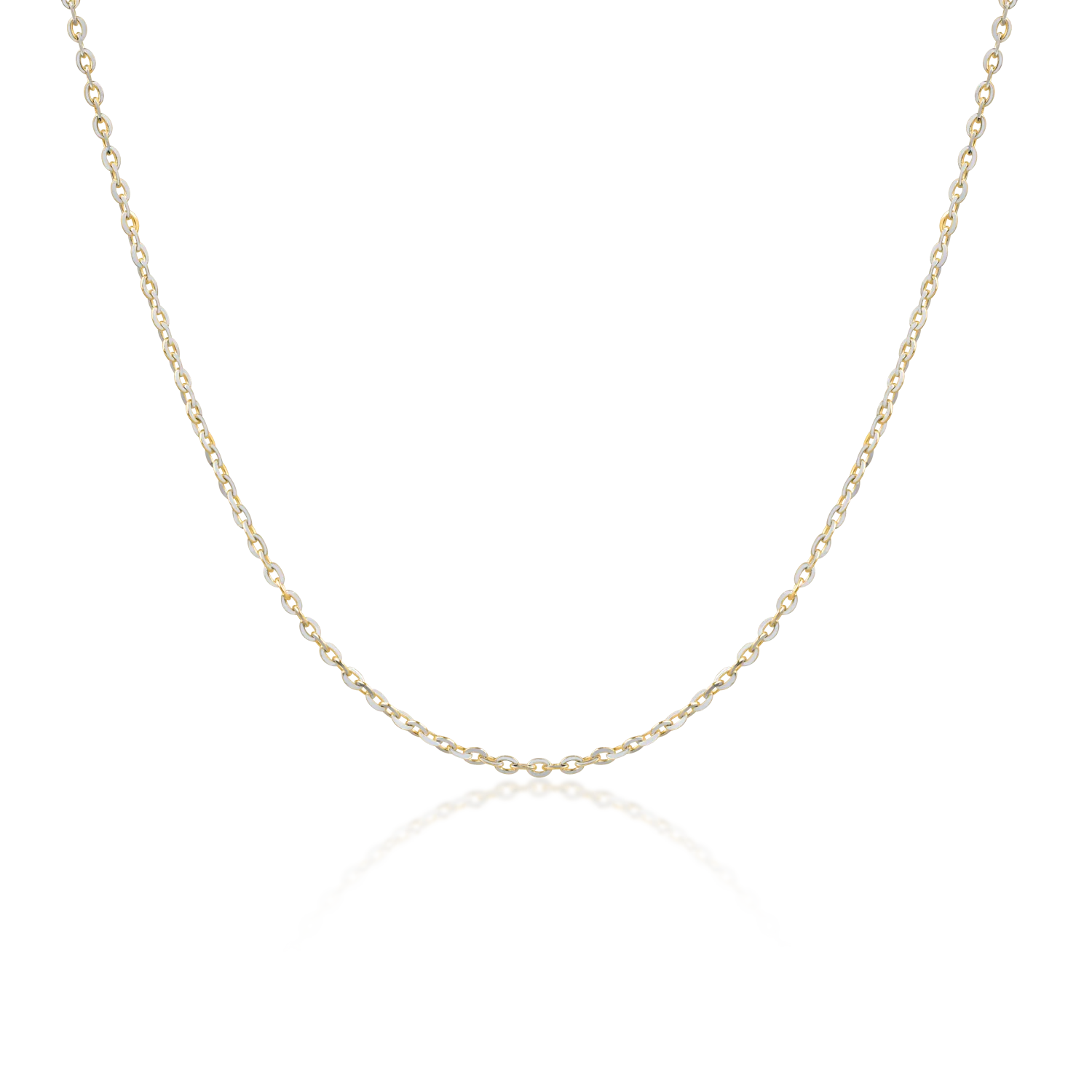 14K yellow-white gold chain