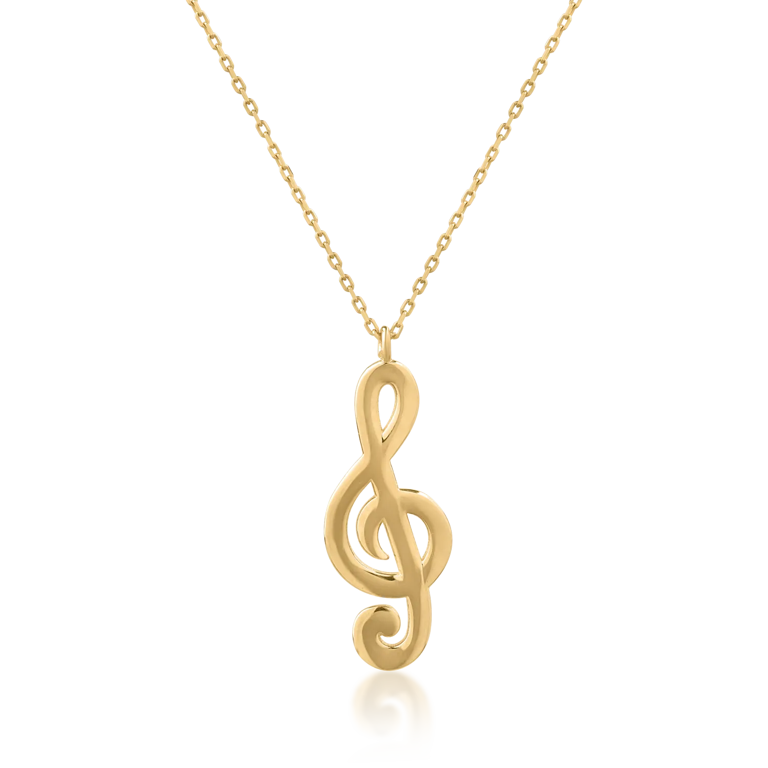 14K yellow gold pendant necklace